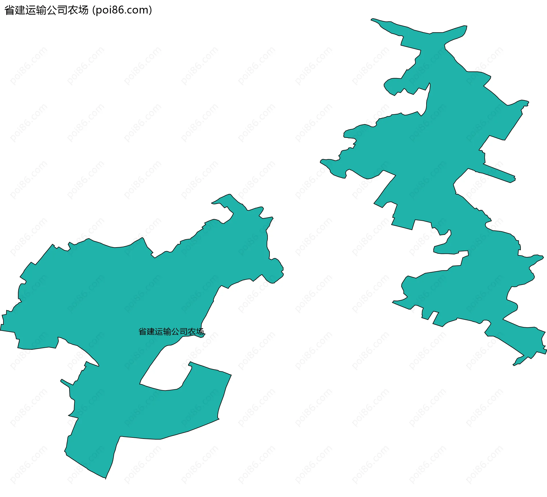 省建运输公司农场边界地图