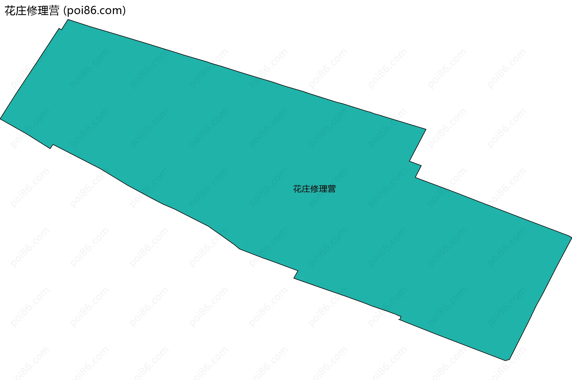 花庄修理营边界地图
