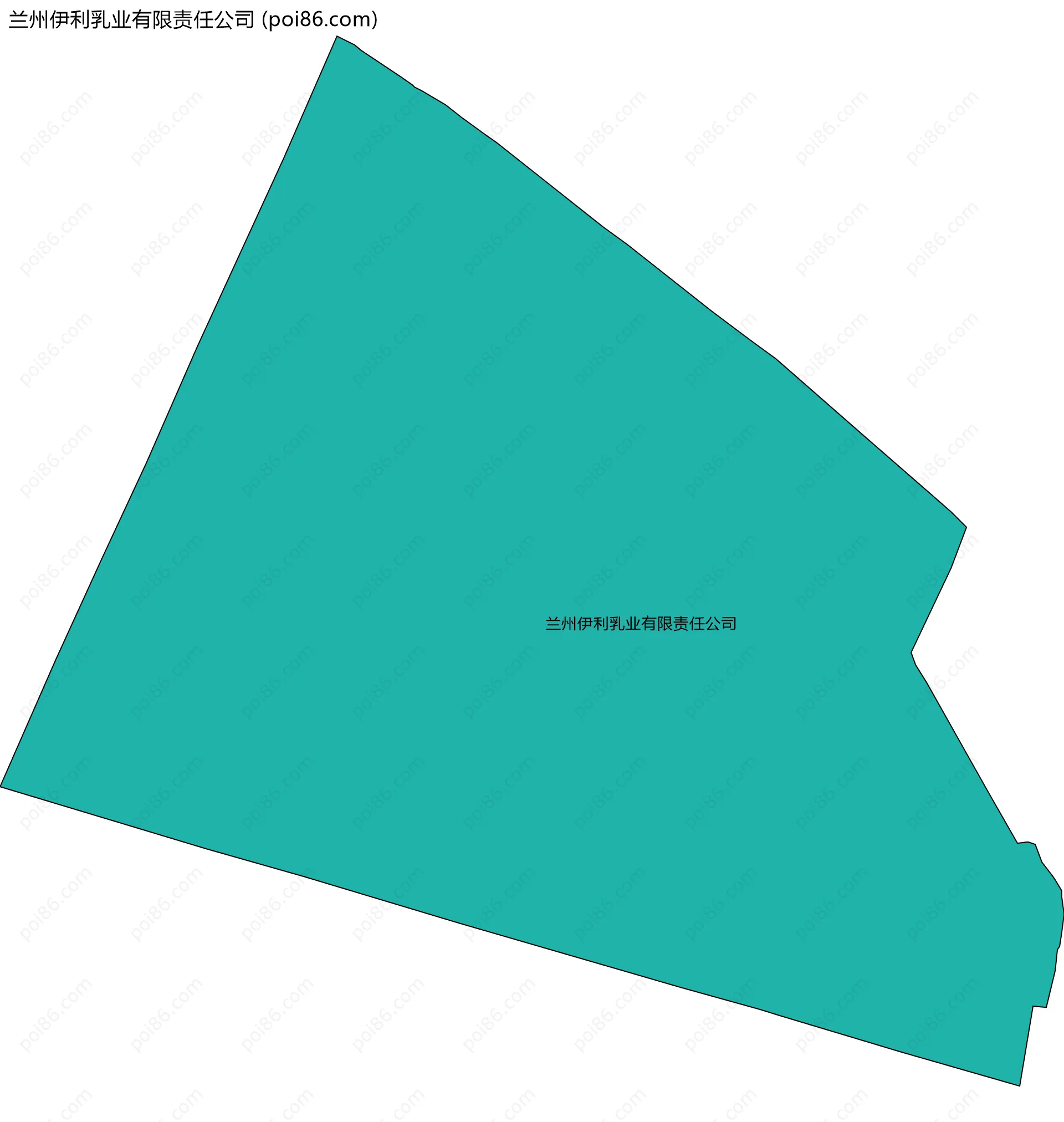 兰州伊利乳业有限责任公司边界地图