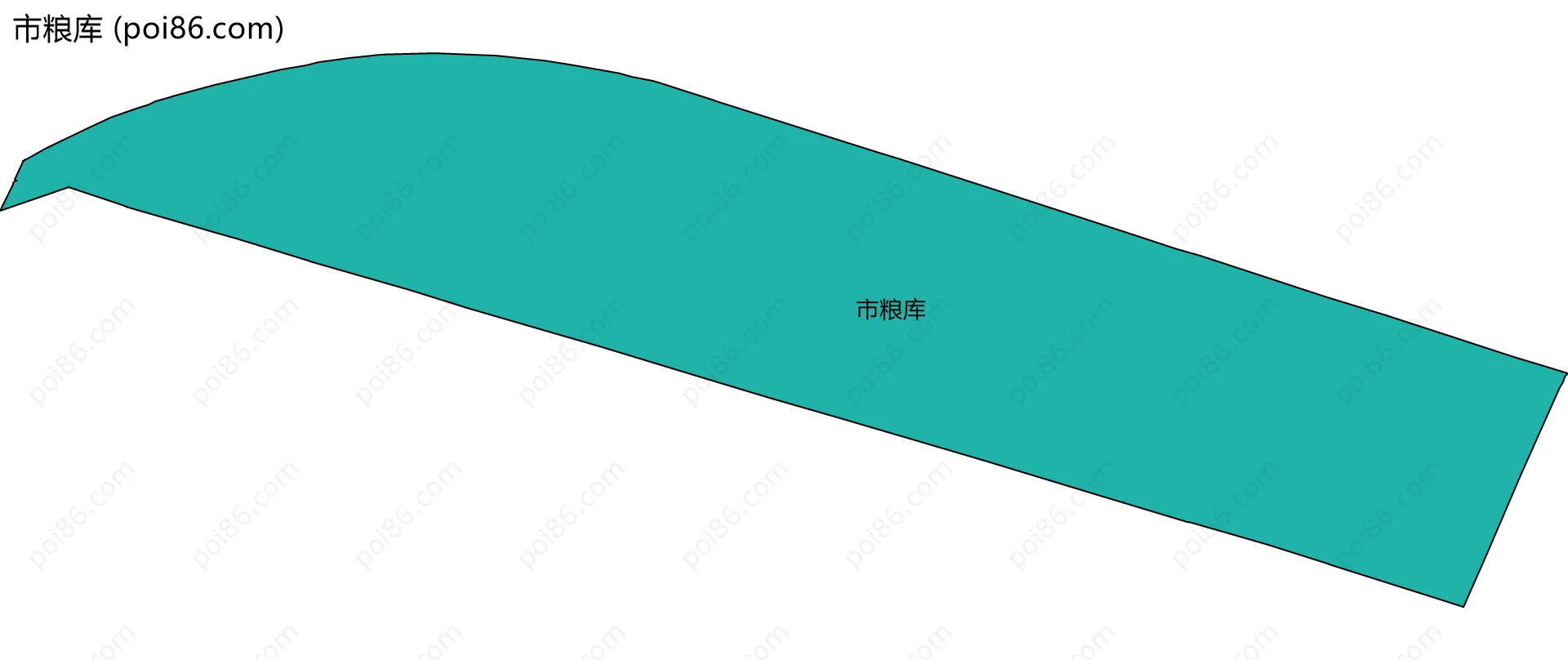 市粮库边界地图