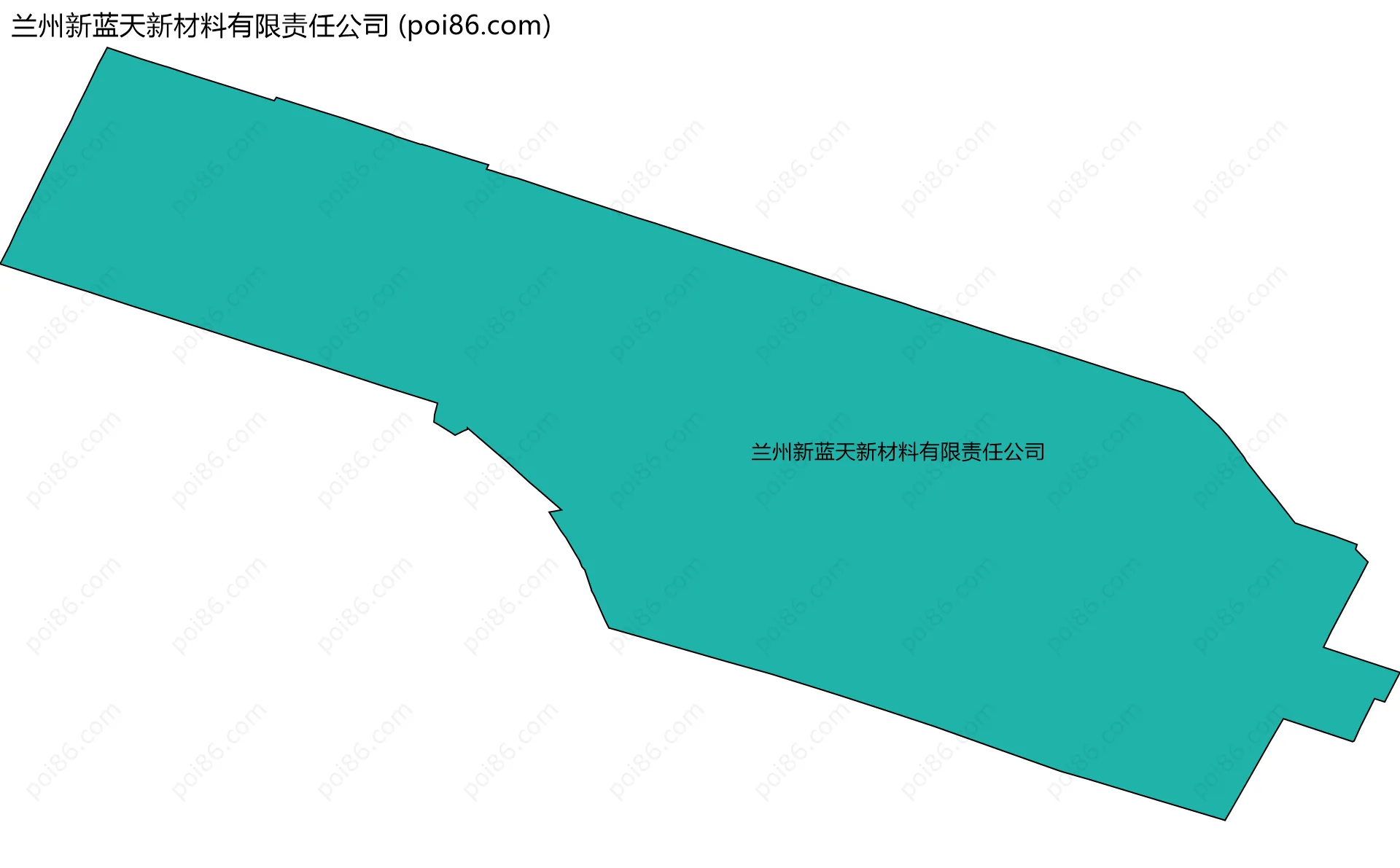 兰州新蓝天新材料有限责任公司边界地图
