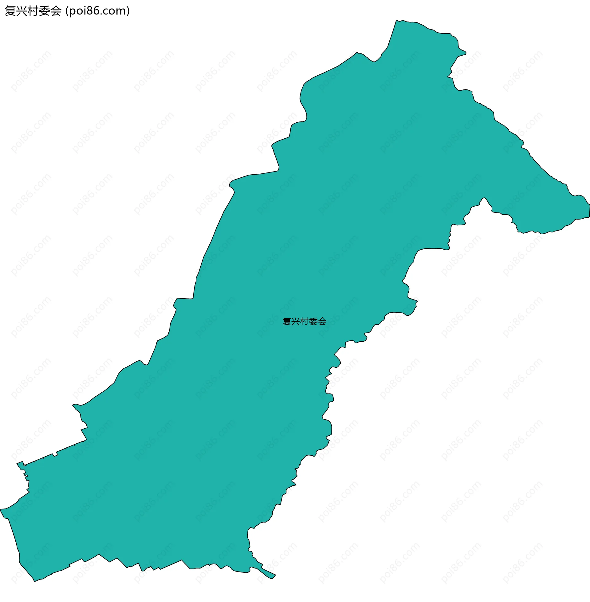 复兴村委会边界地图