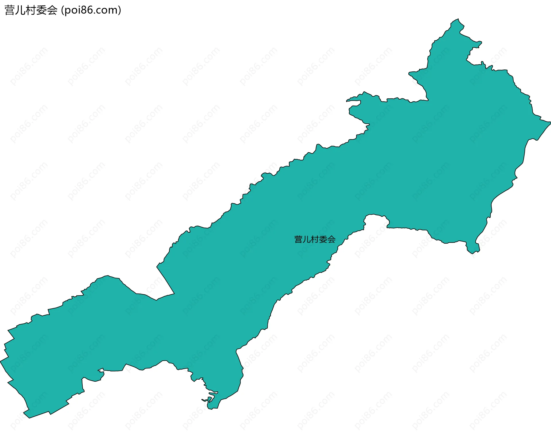 营儿村委会边界地图