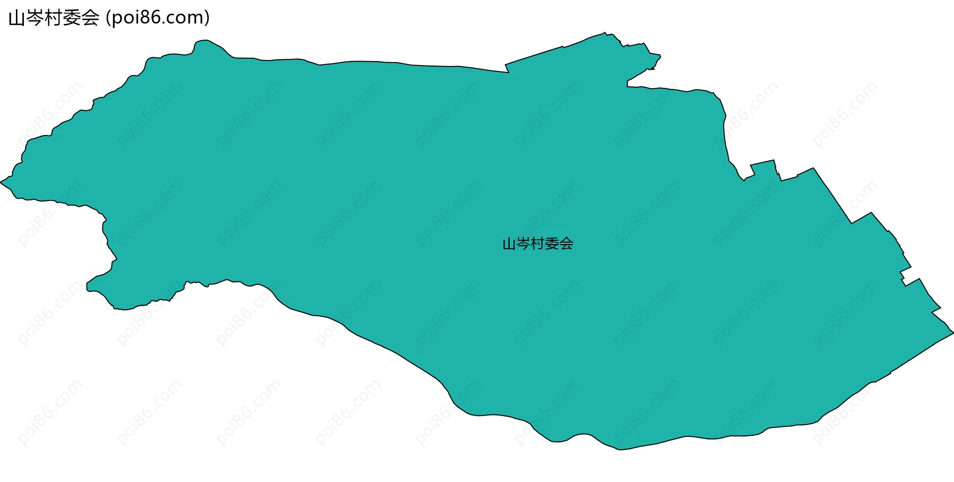 山岑村委会边界地图