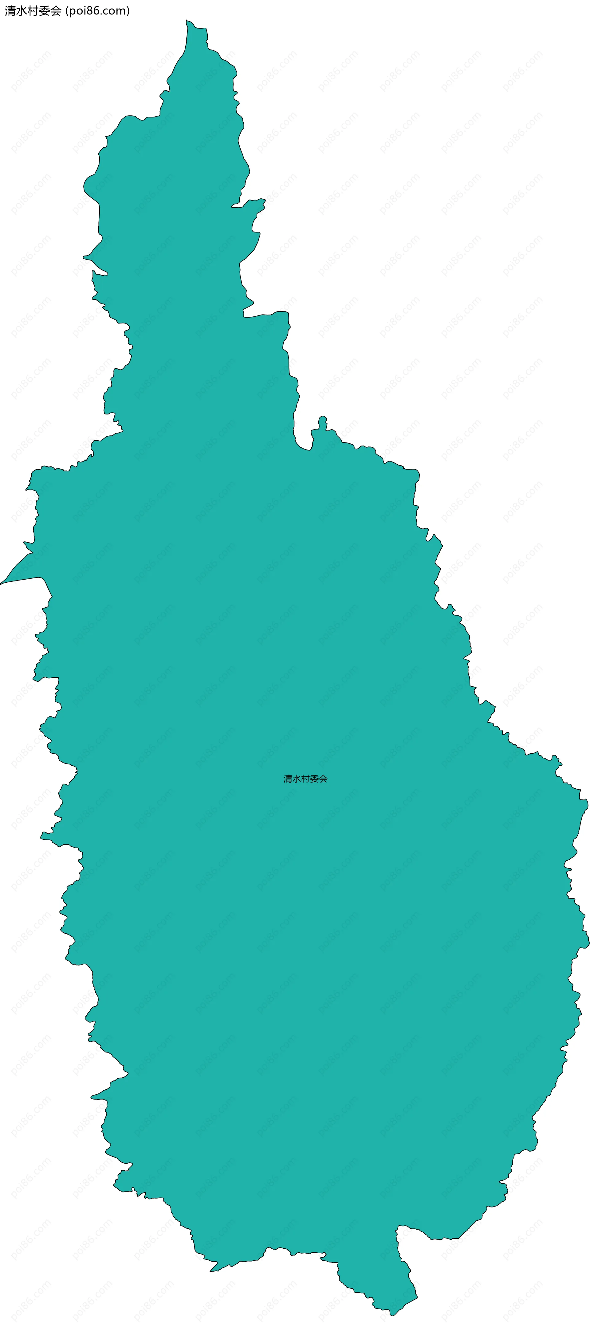 清水村委会边界地图