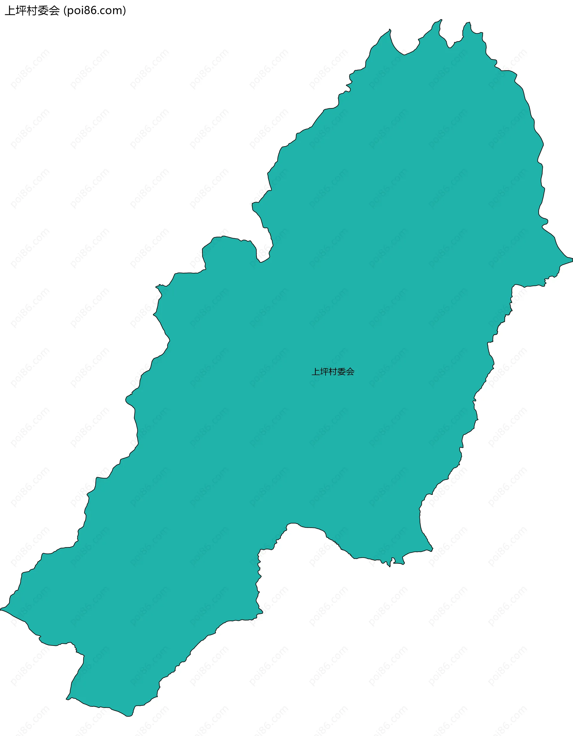 上坪村委会边界地图