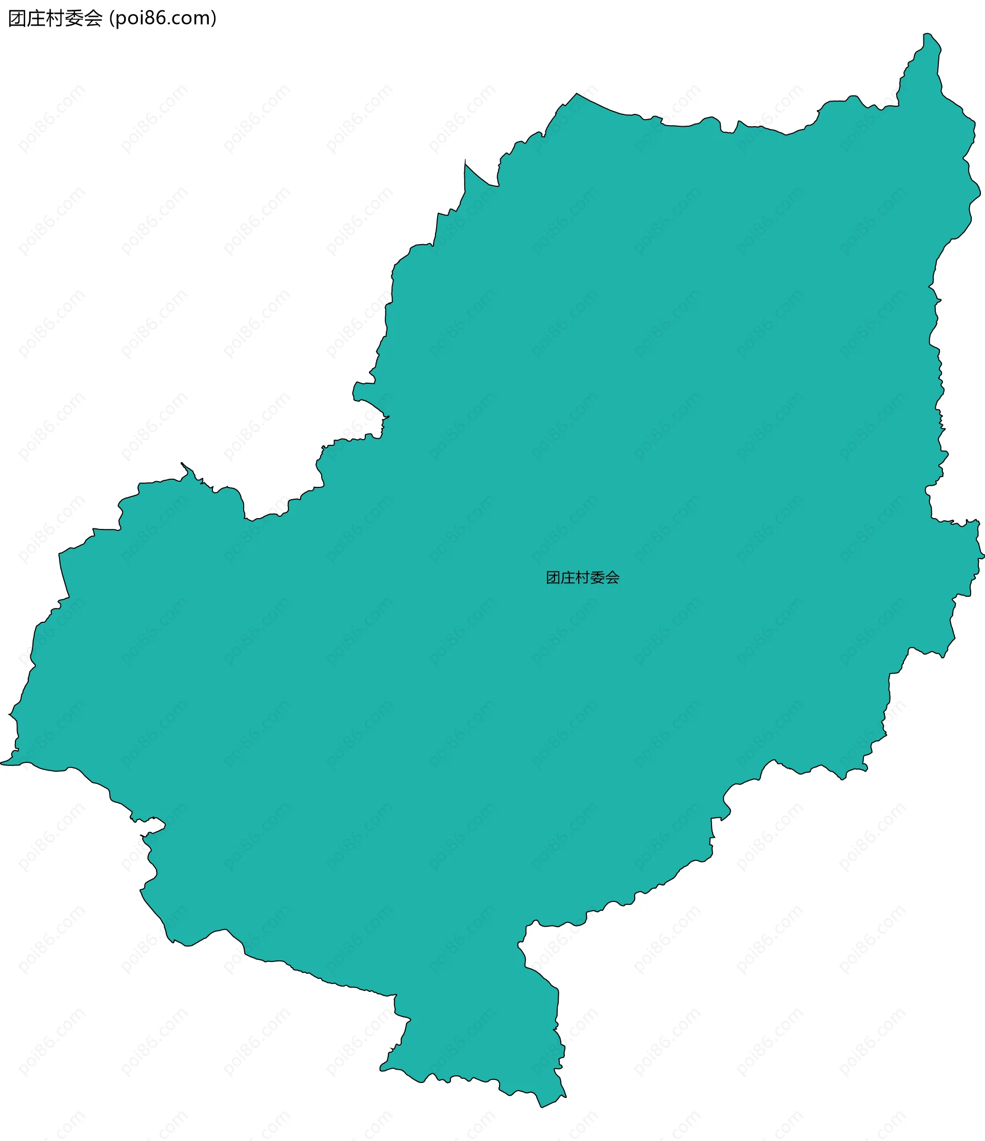 团庄村委会边界地图