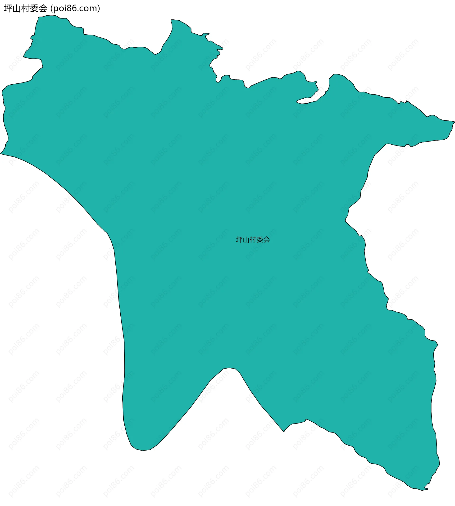 坪山村委会边界地图