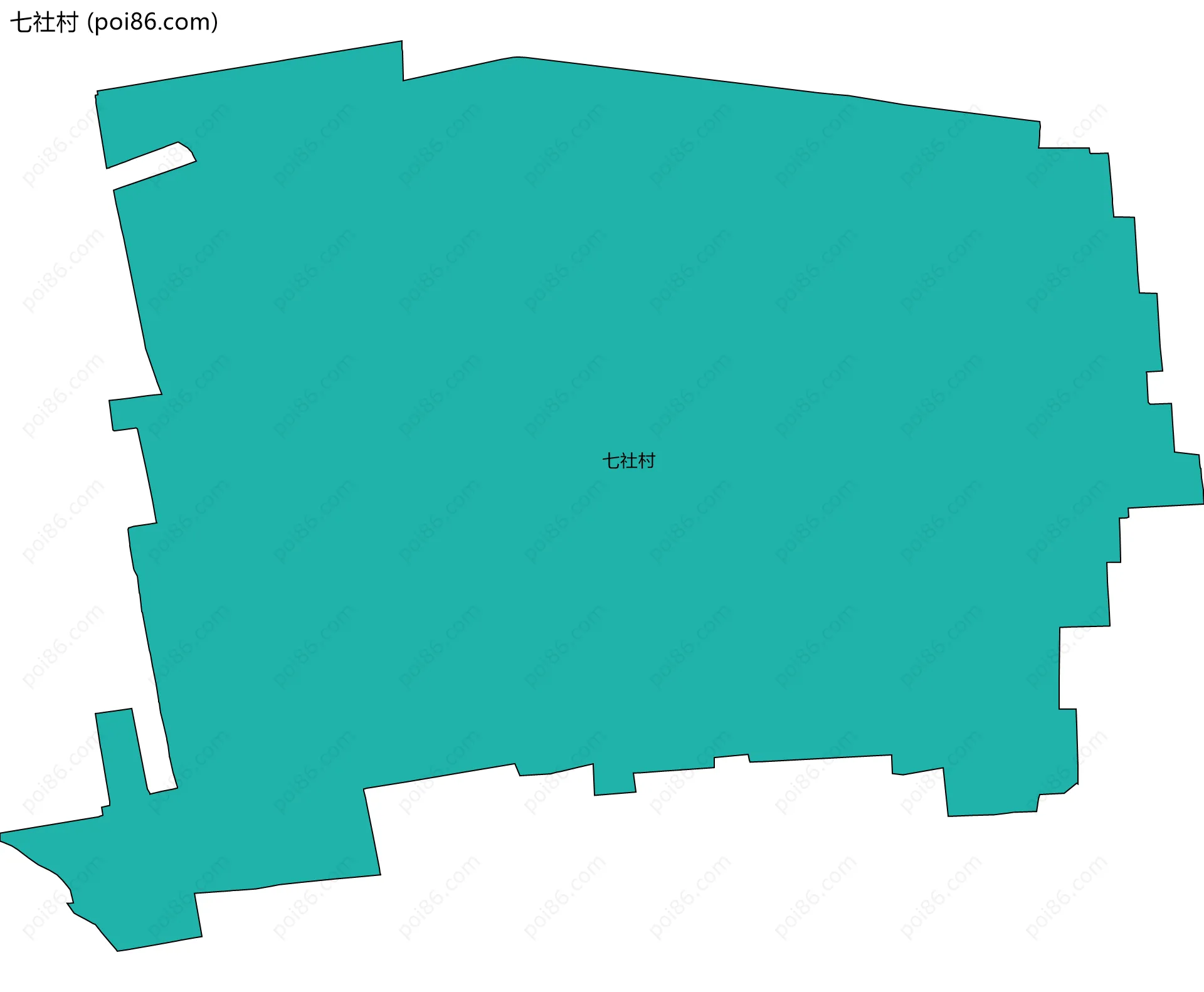 七社村边界地图
