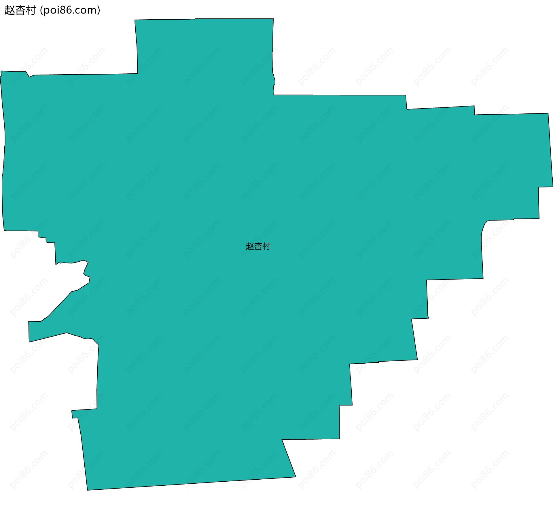 赵杏村边界地图
