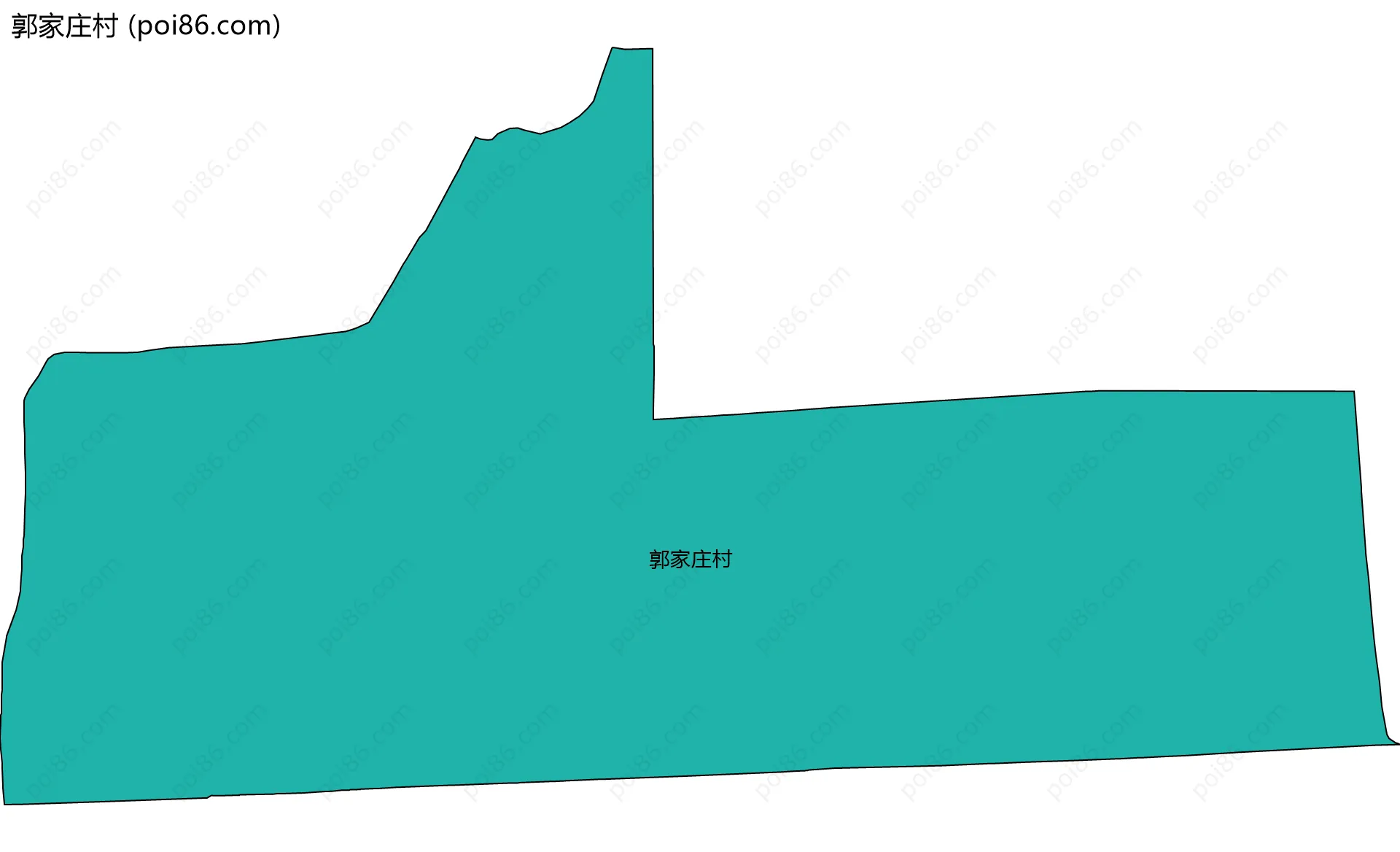郭家庄村边界地图