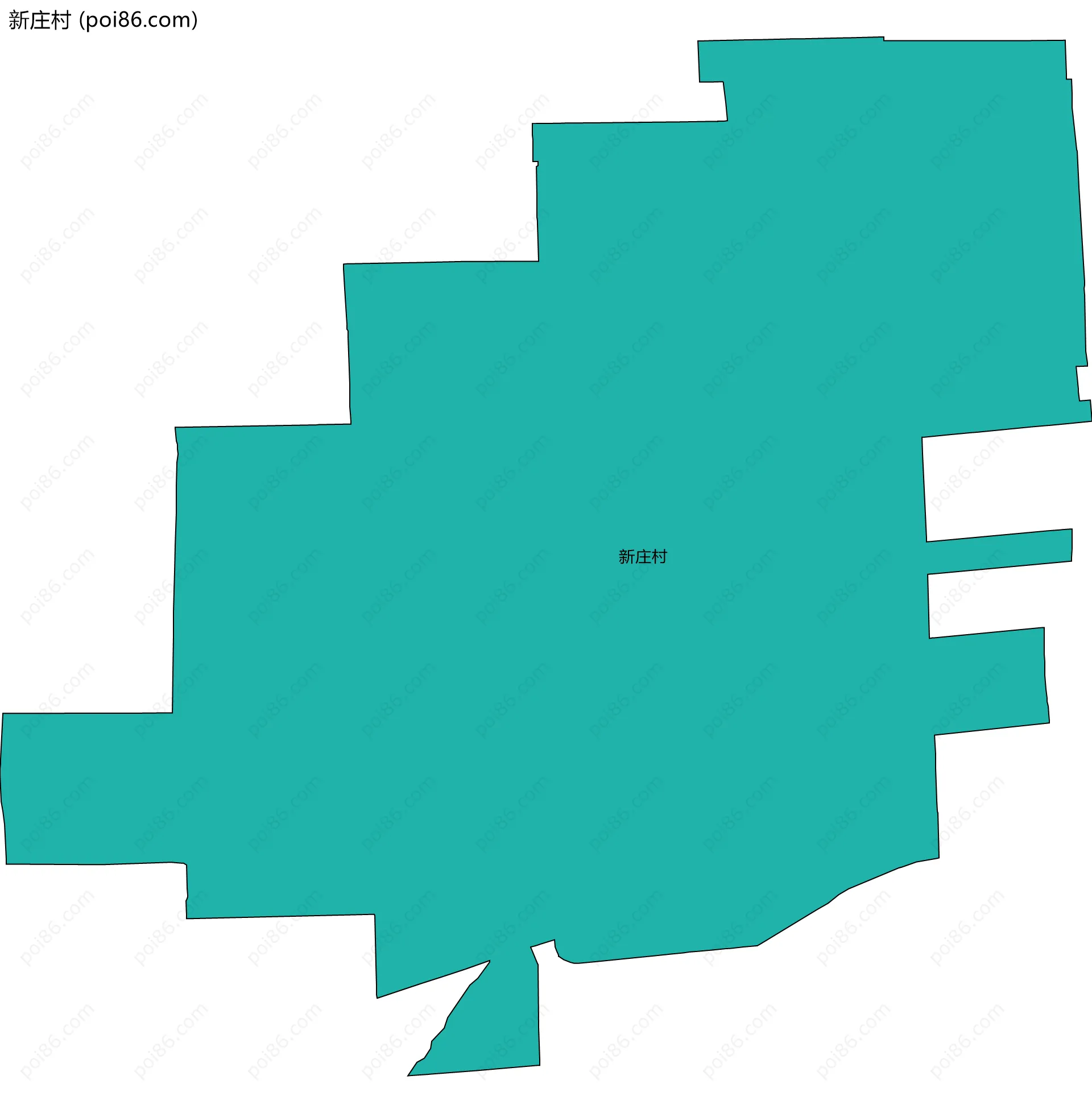 新庄村边界地图