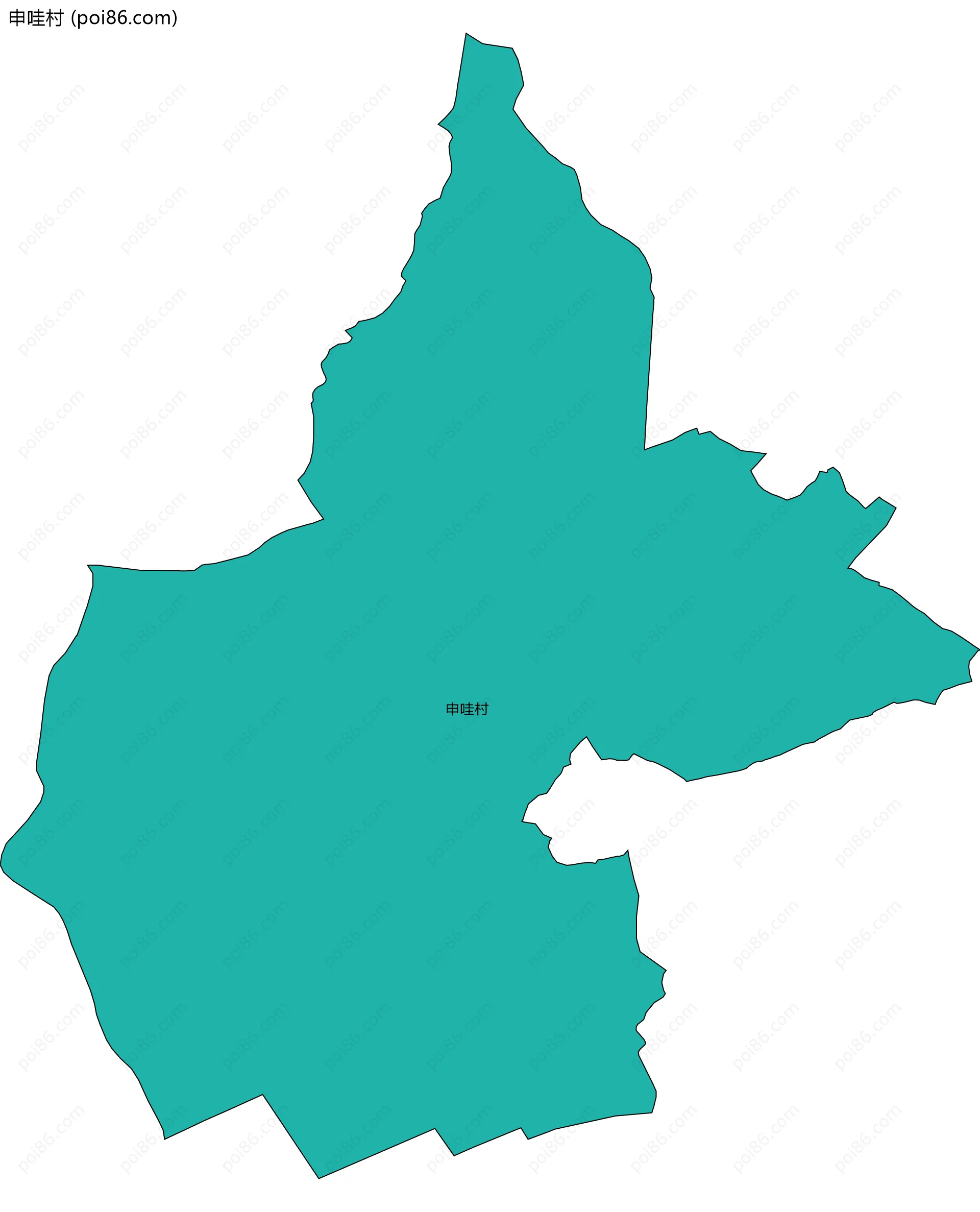 申哇村边界地图