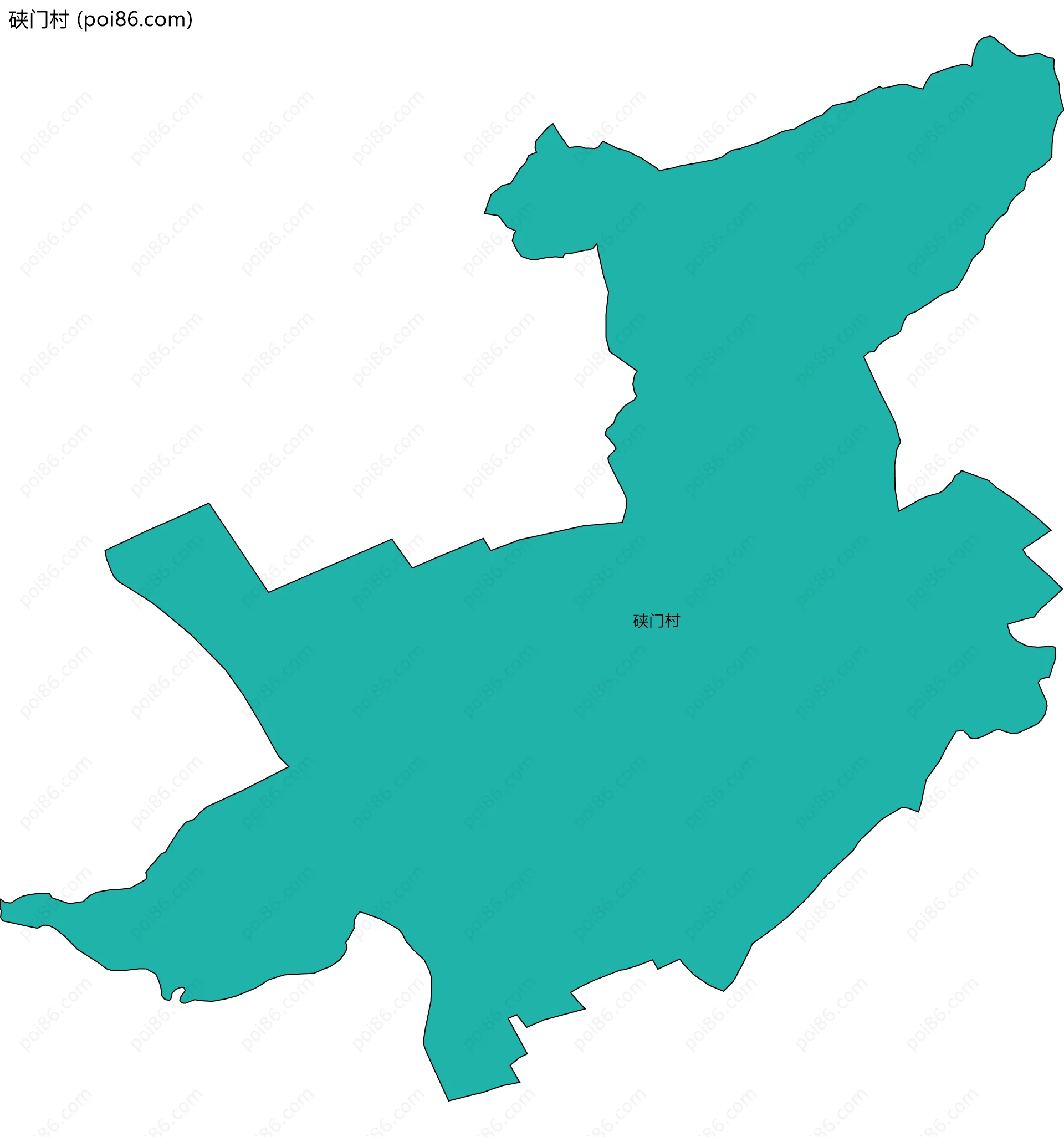 硖门村边界地图