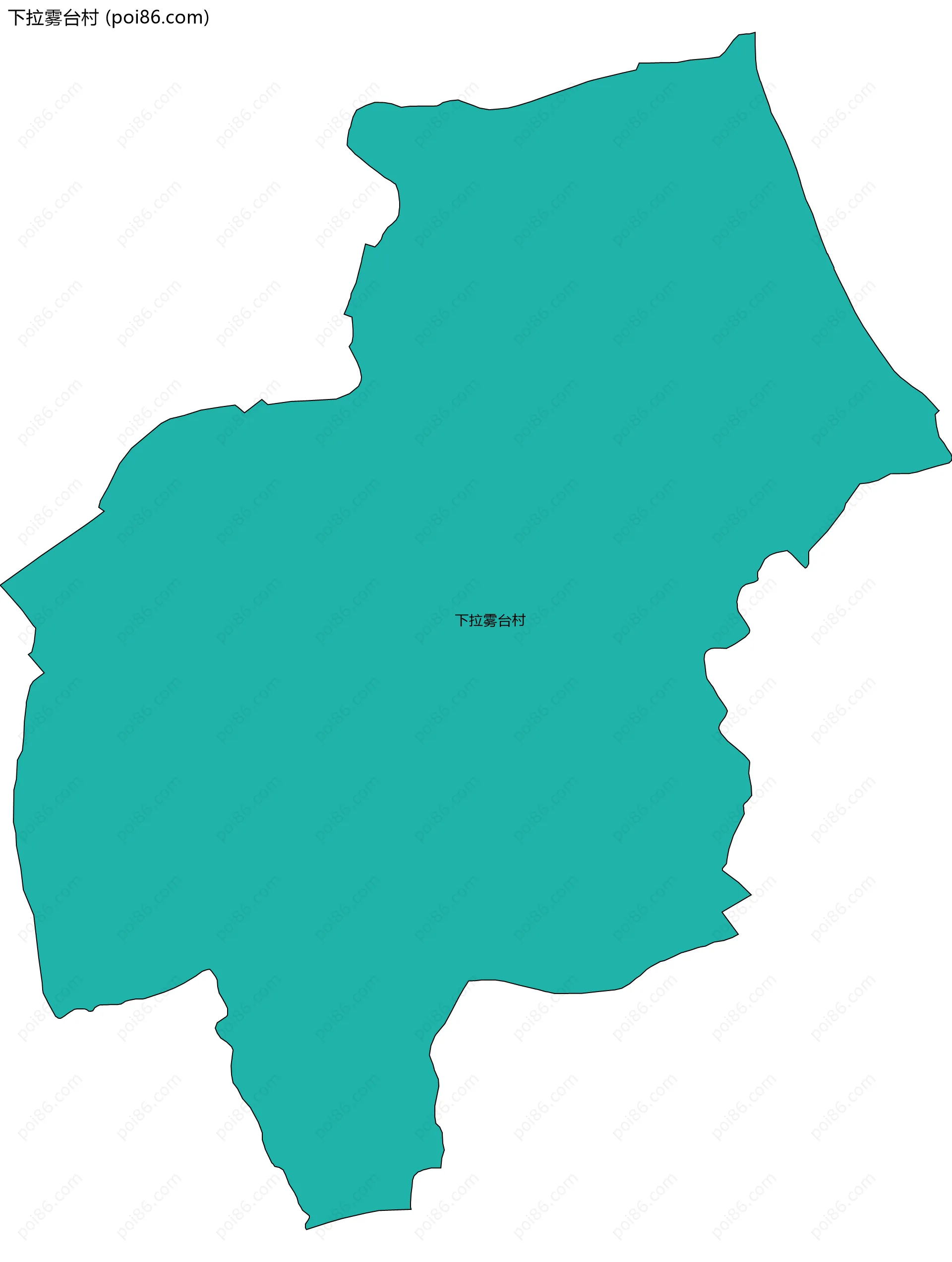 下拉雾台村边界地图