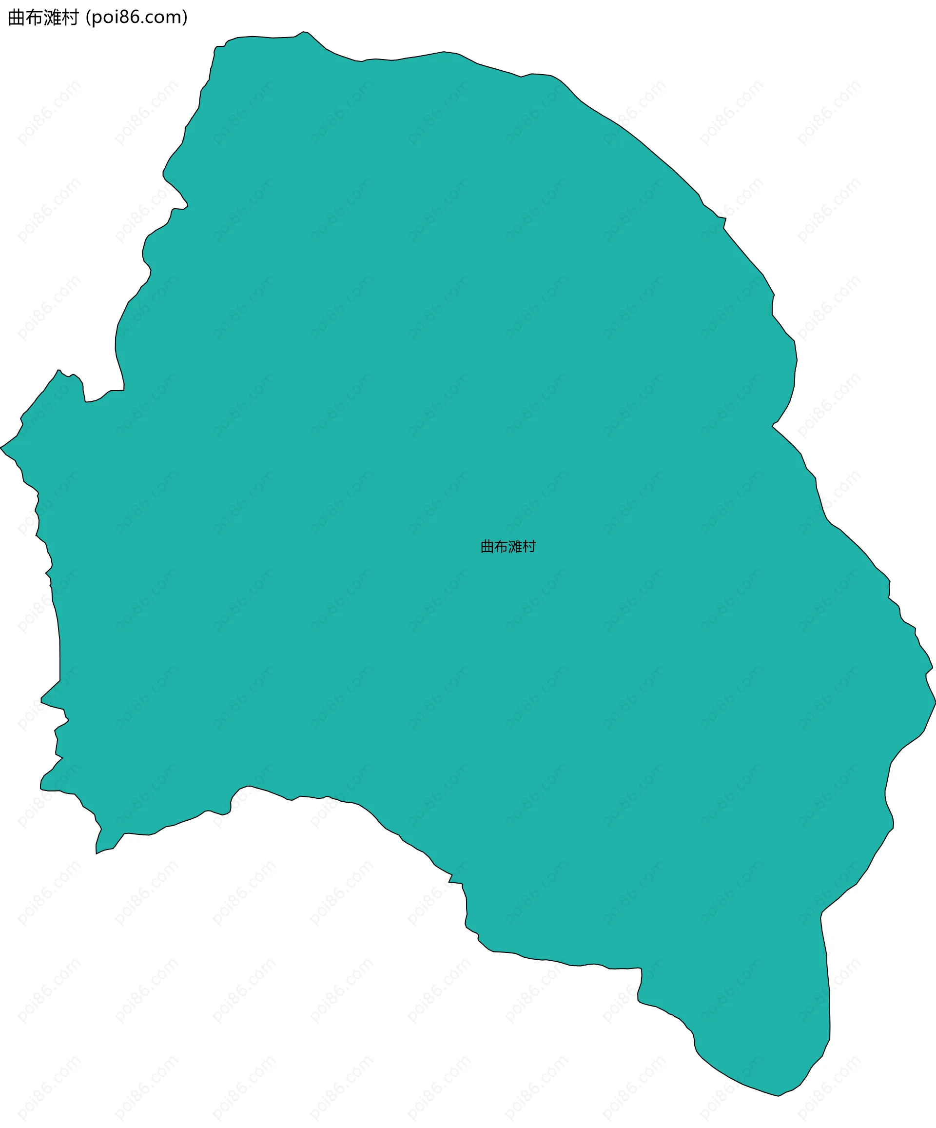 曲布滩村边界地图