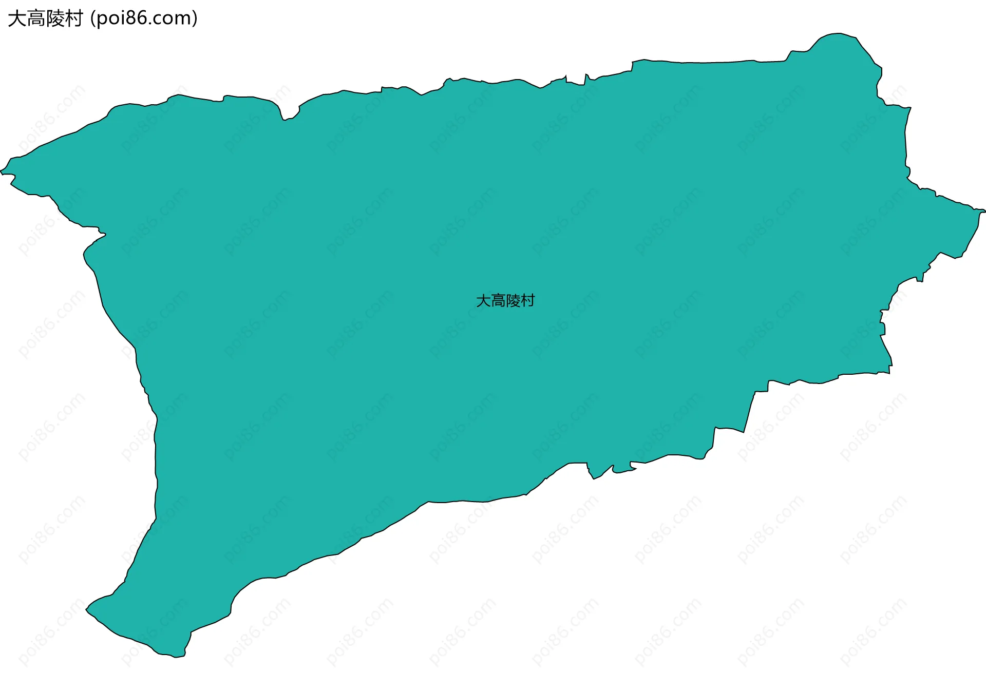 大高陵村边界地图