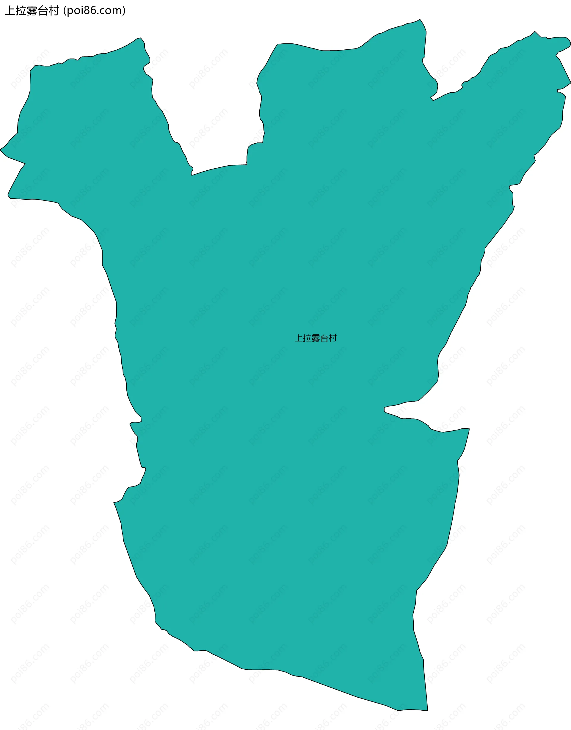 上拉雾台村边界地图