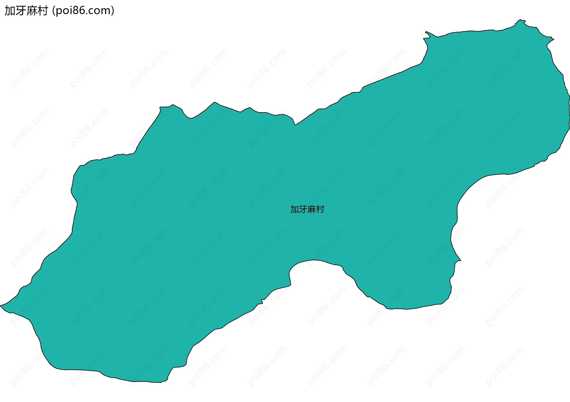 加牙麻村边界地图