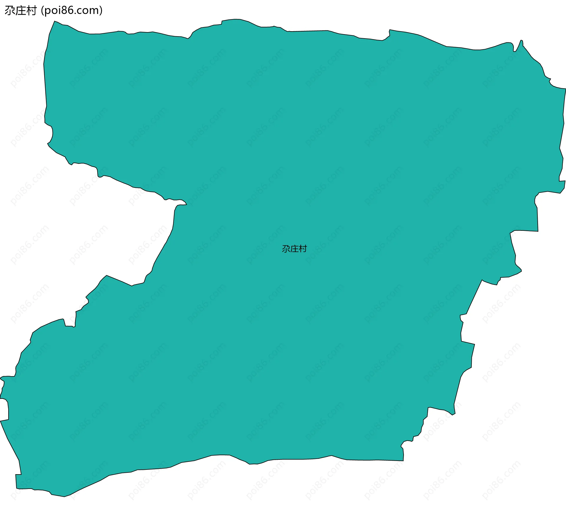 尕庄村边界地图