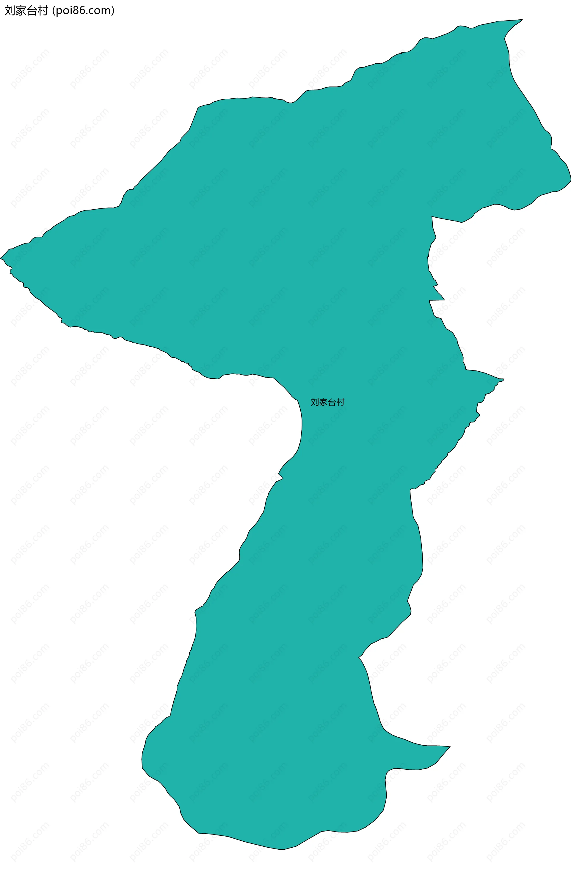 刘家台村边界地图