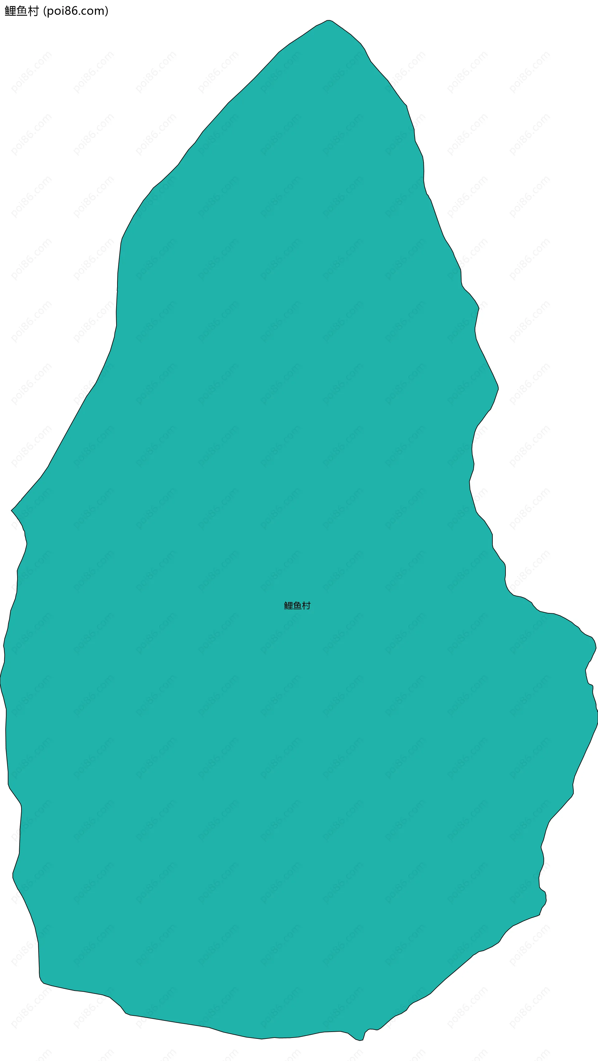 鲤鱼村边界地图