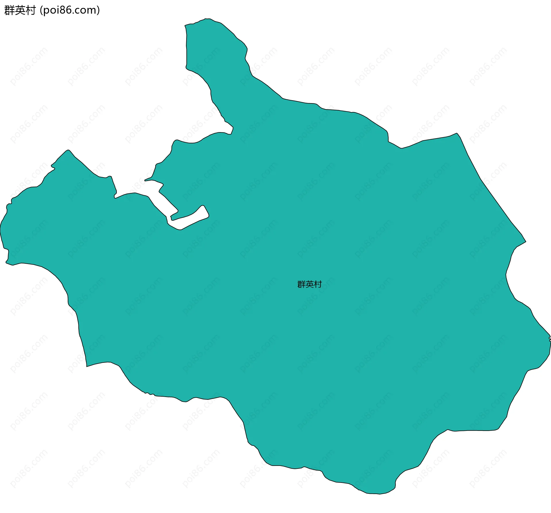 群英村边界地图