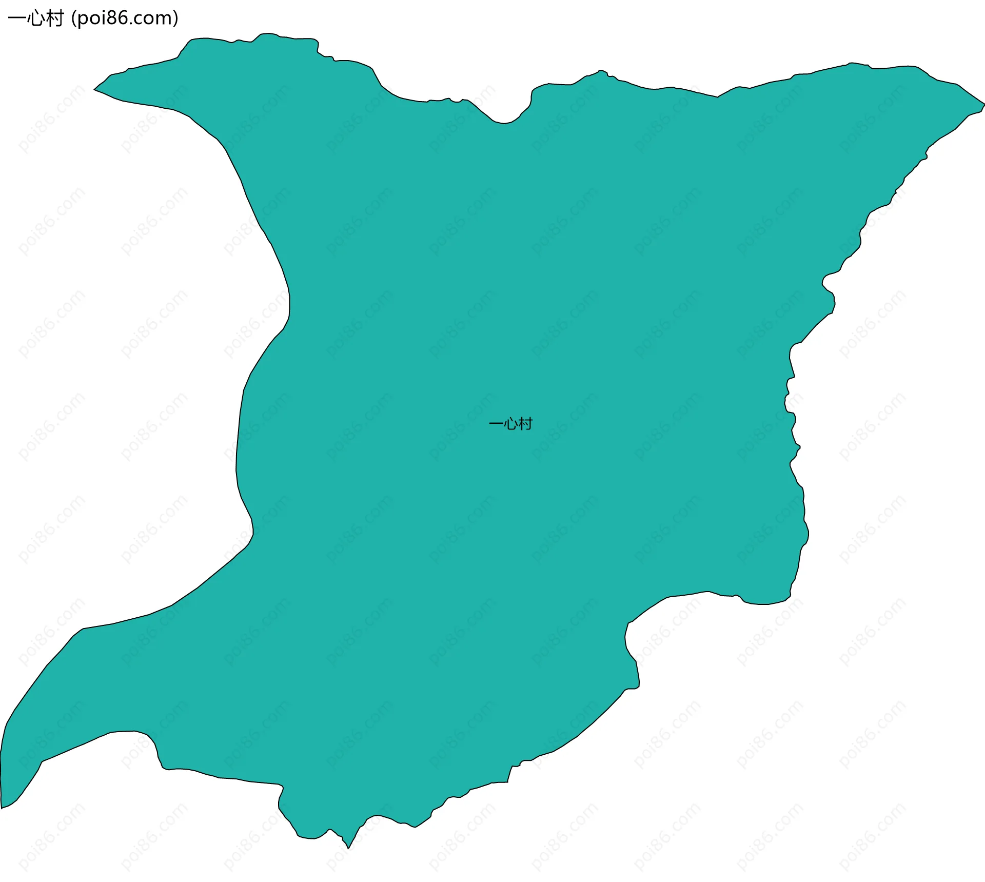 一心村边界地图
