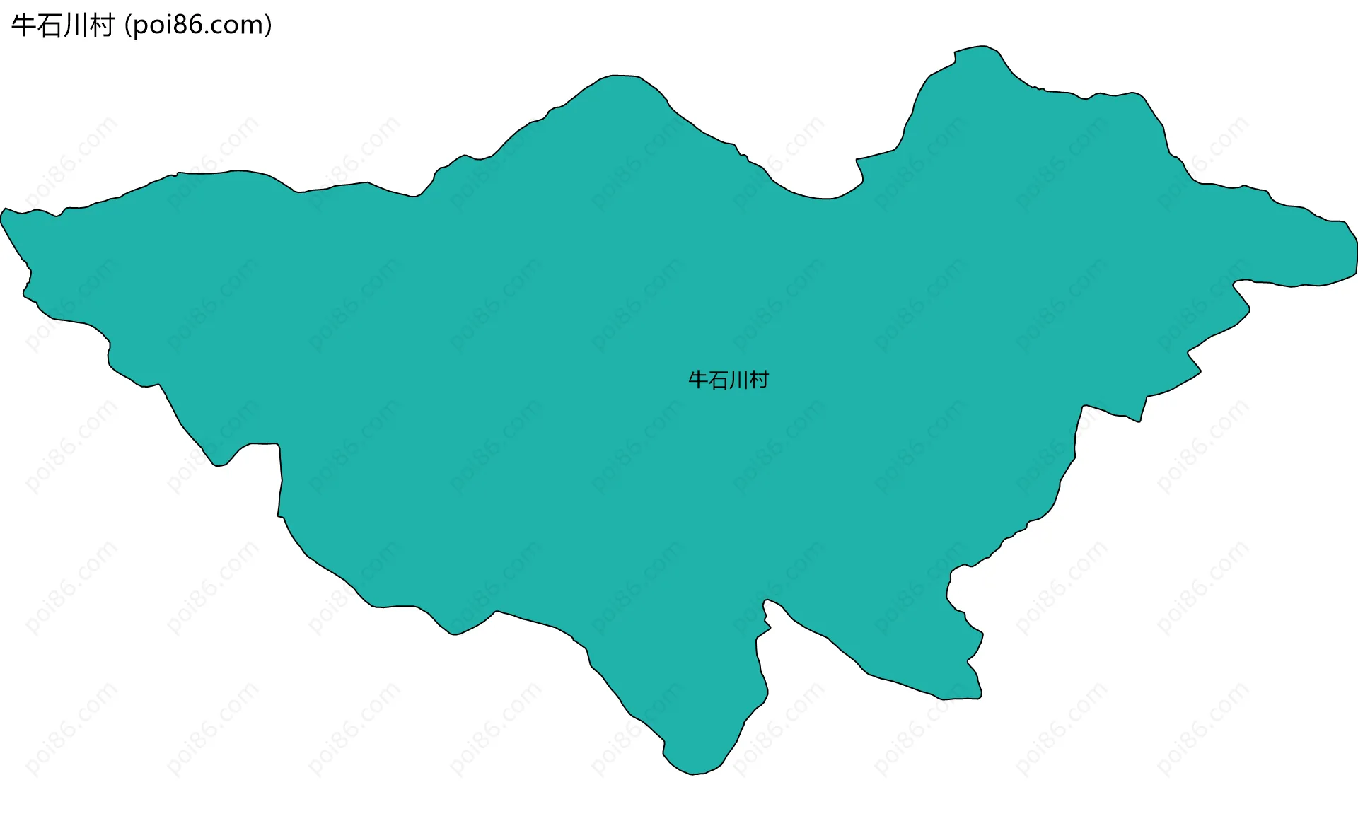 牛石川村边界地图
