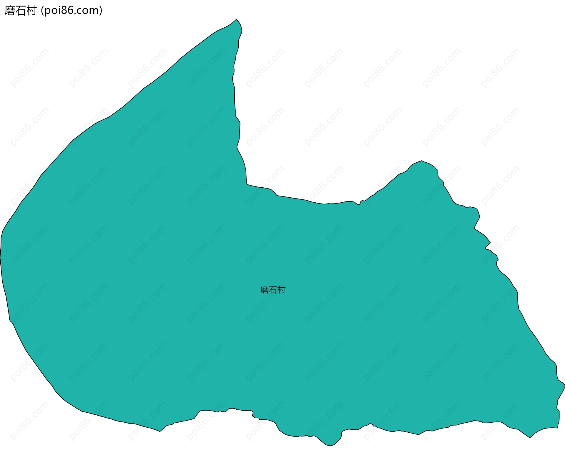 磨石村边界地图
