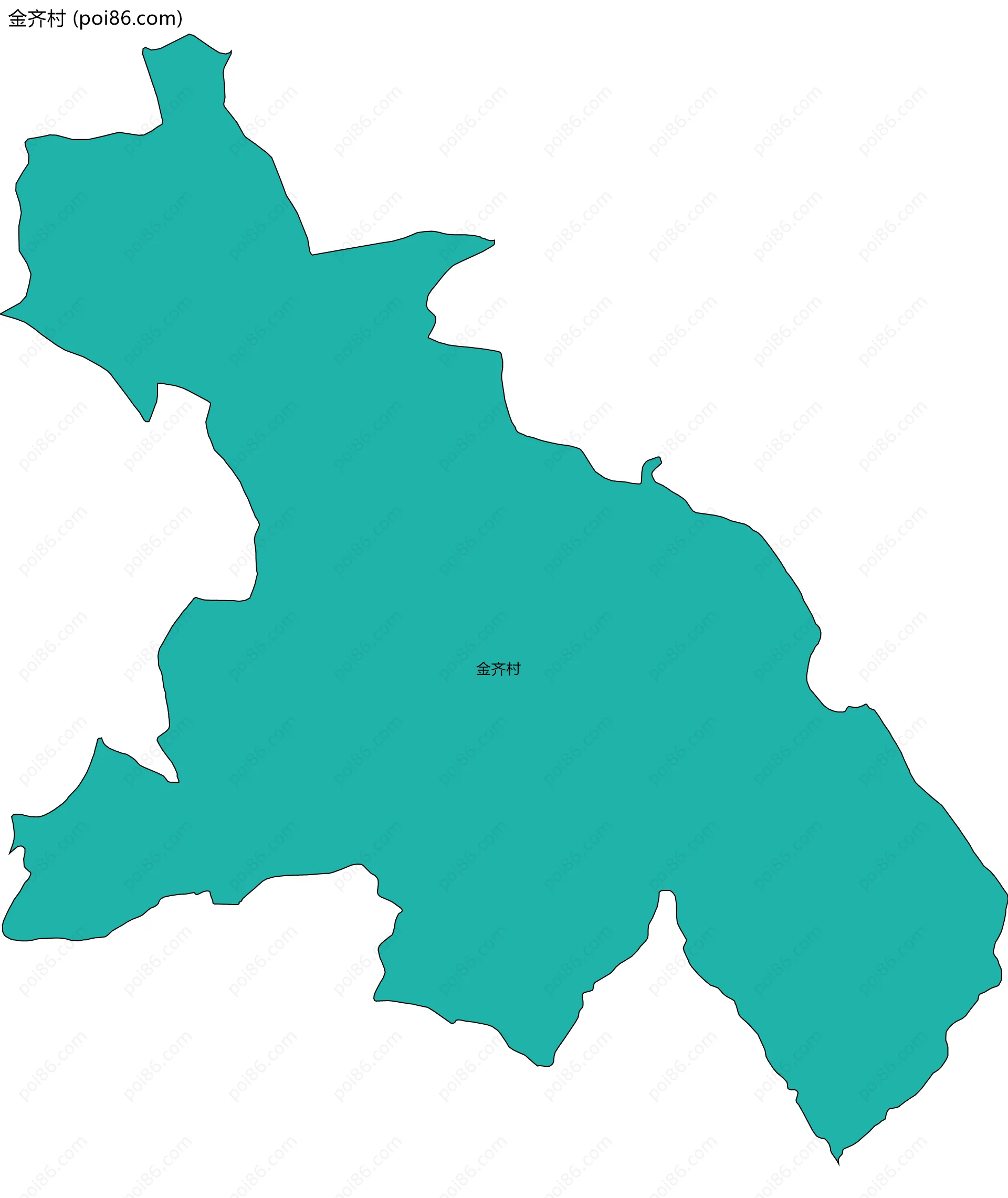 金齐村边界地图