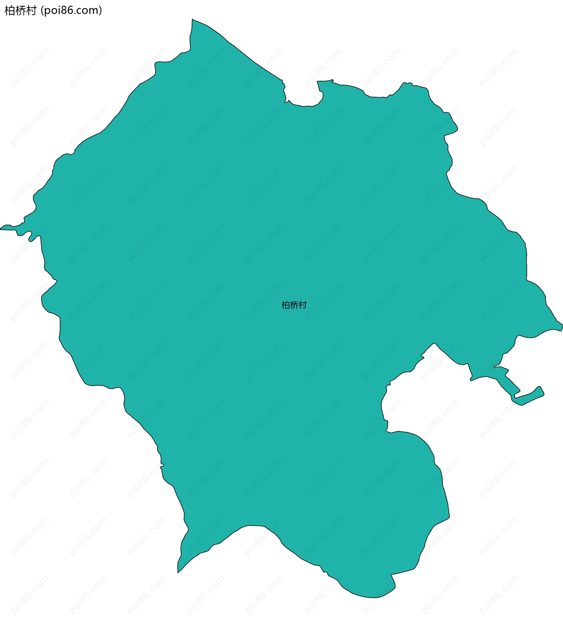 柏桥村边界地图