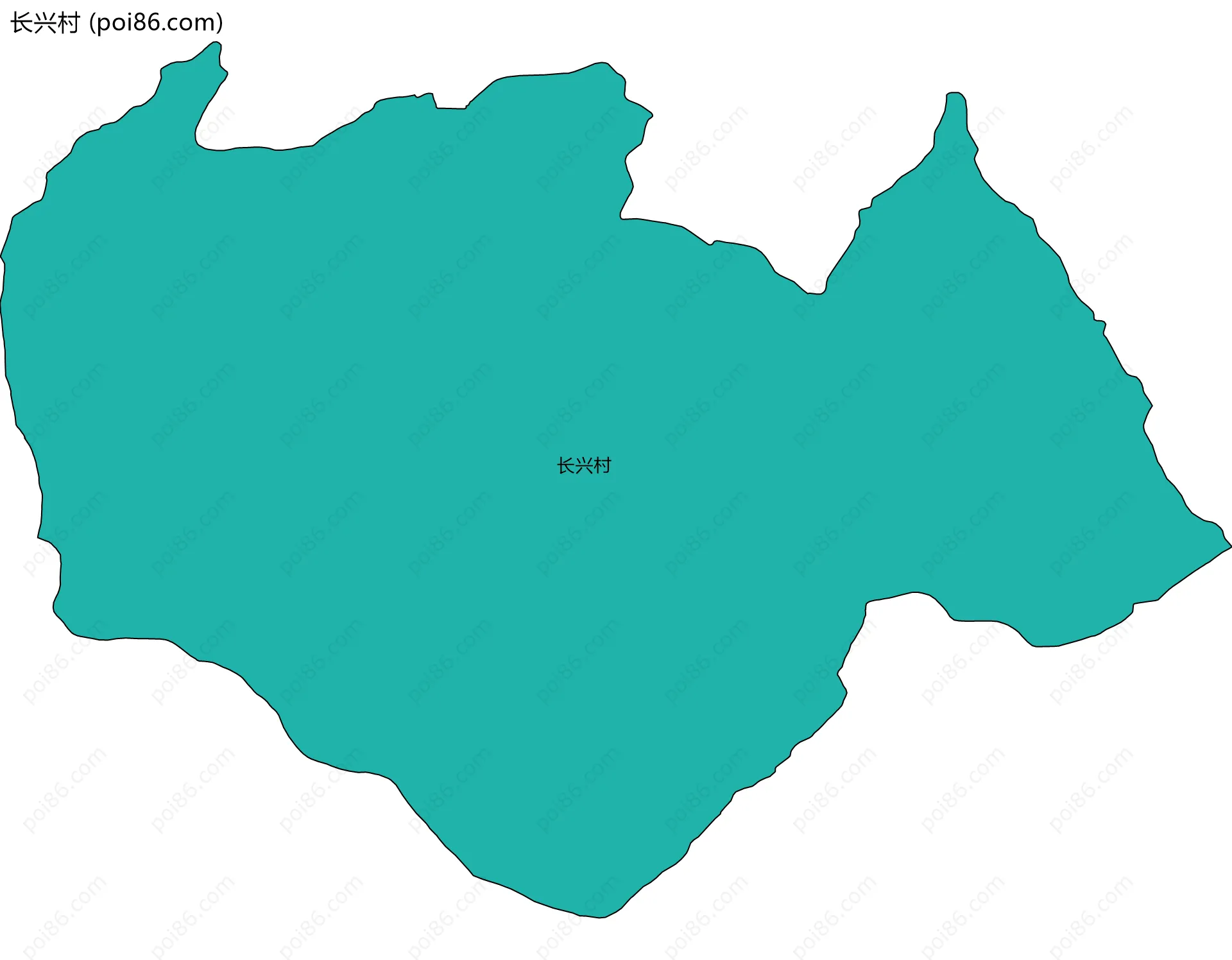 长兴村边界地图