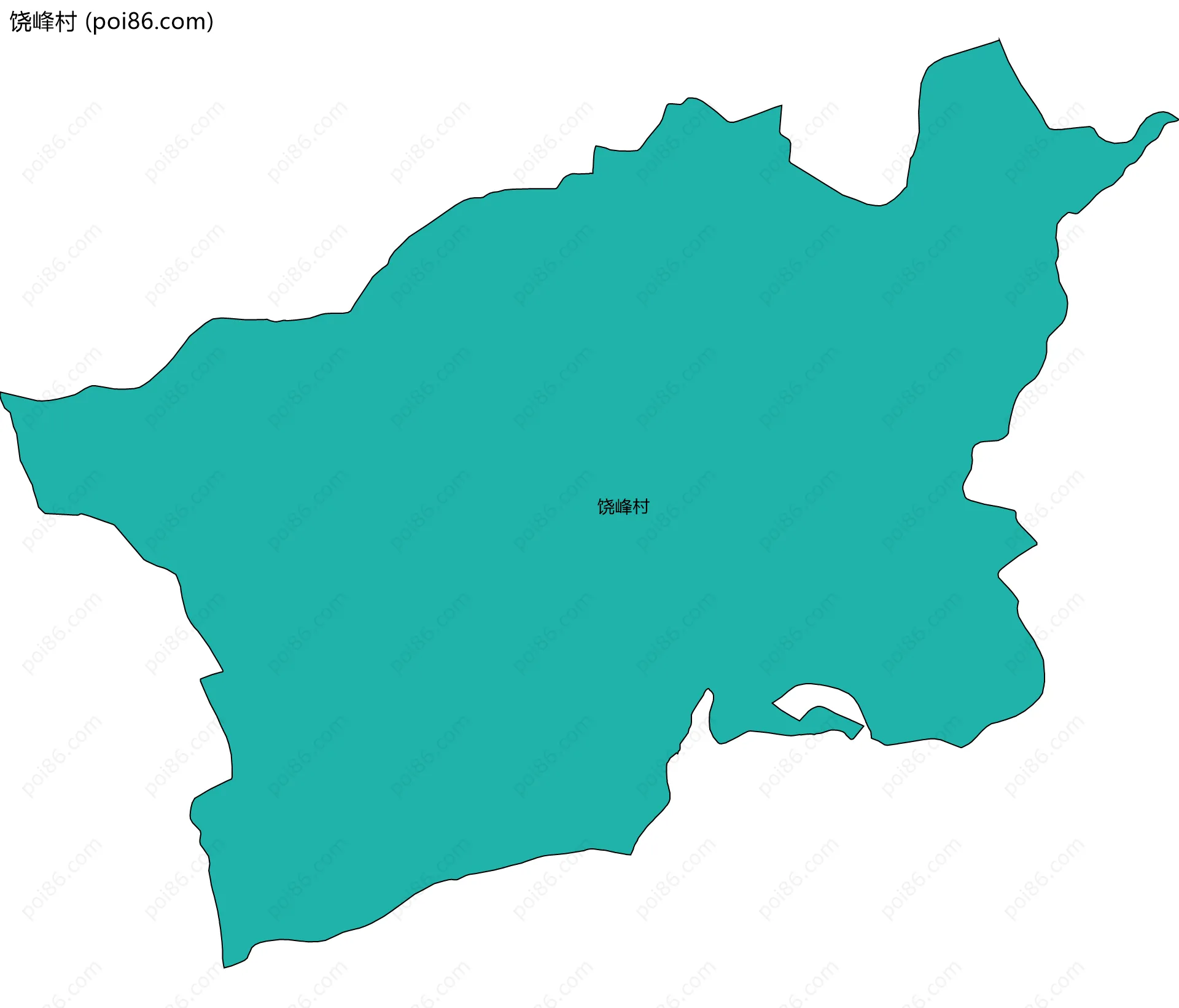 饶峰村边界地图