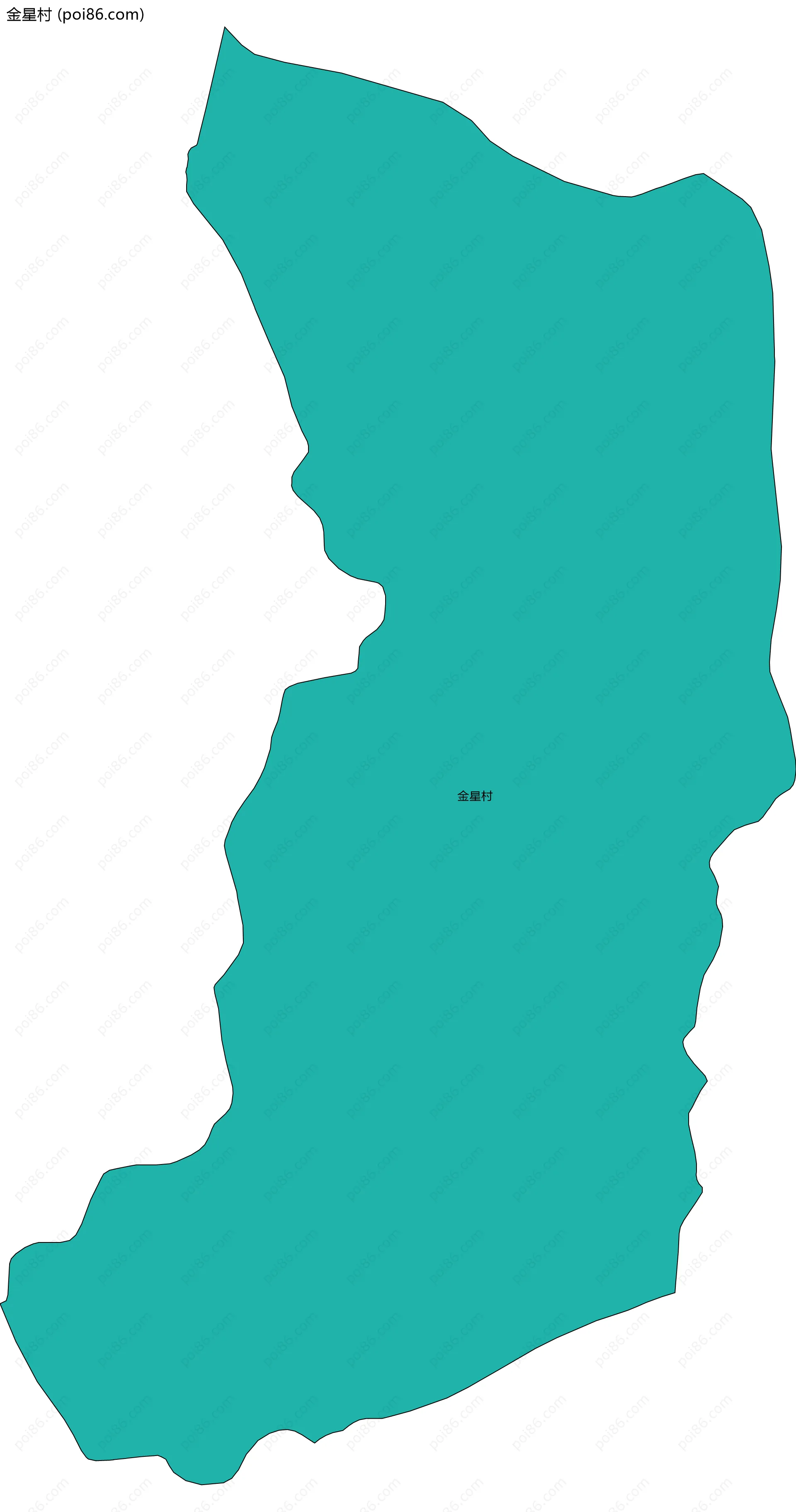 金星村边界地图