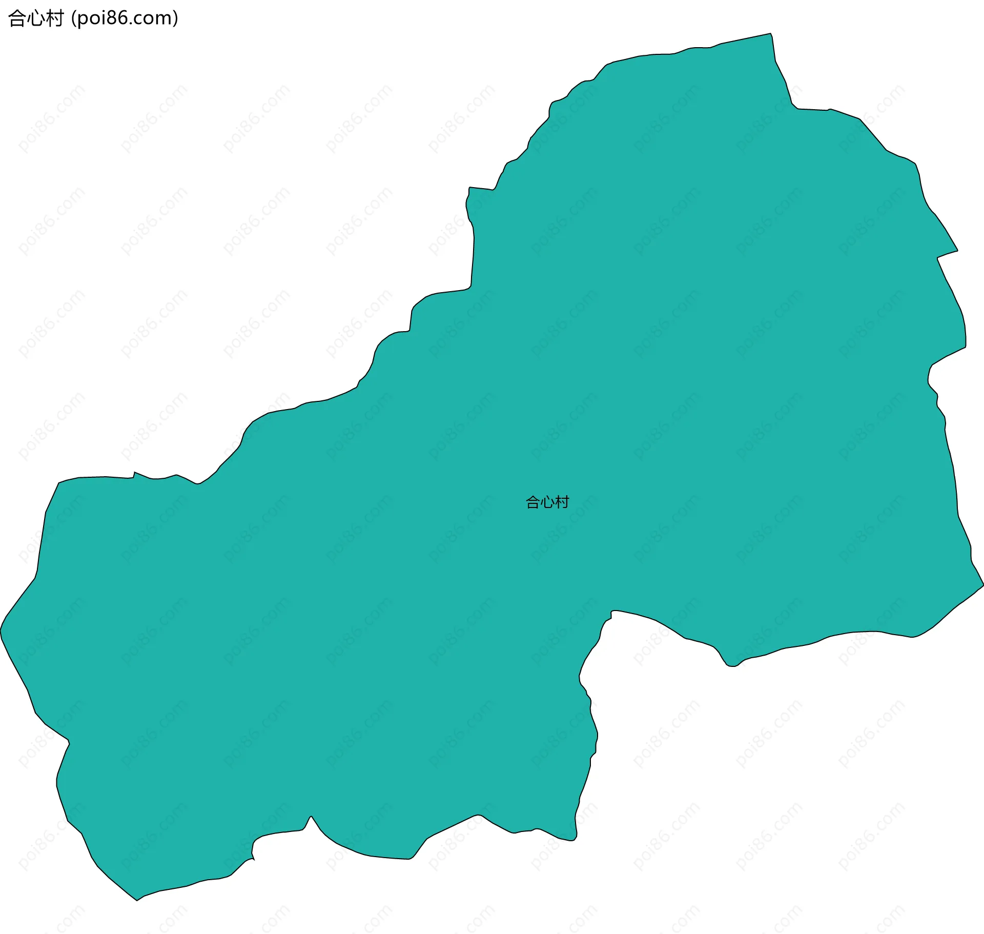 合心村边界地图