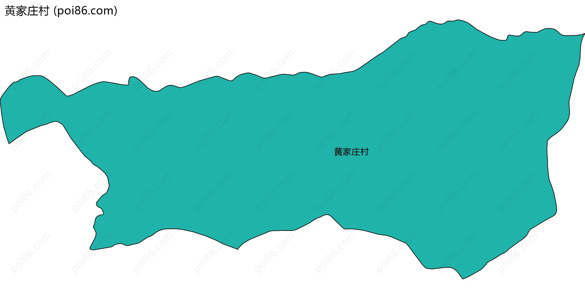 黄家庄村边界地图