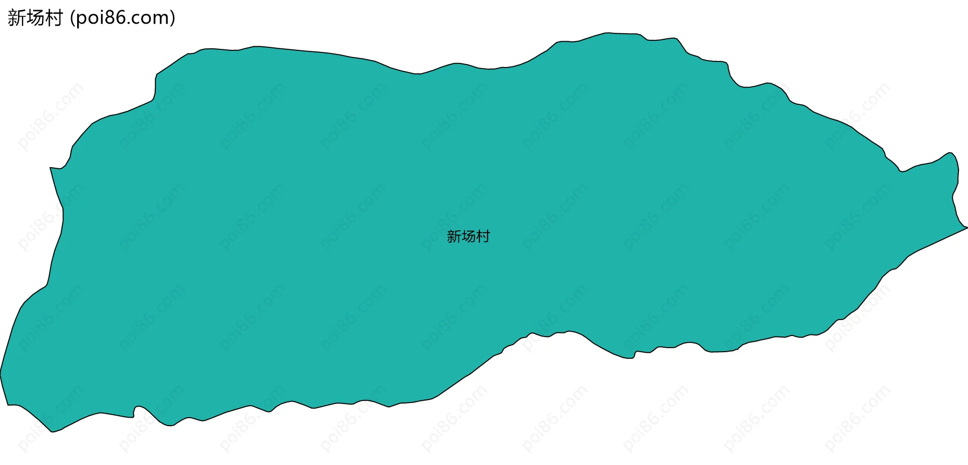 新场村边界地图