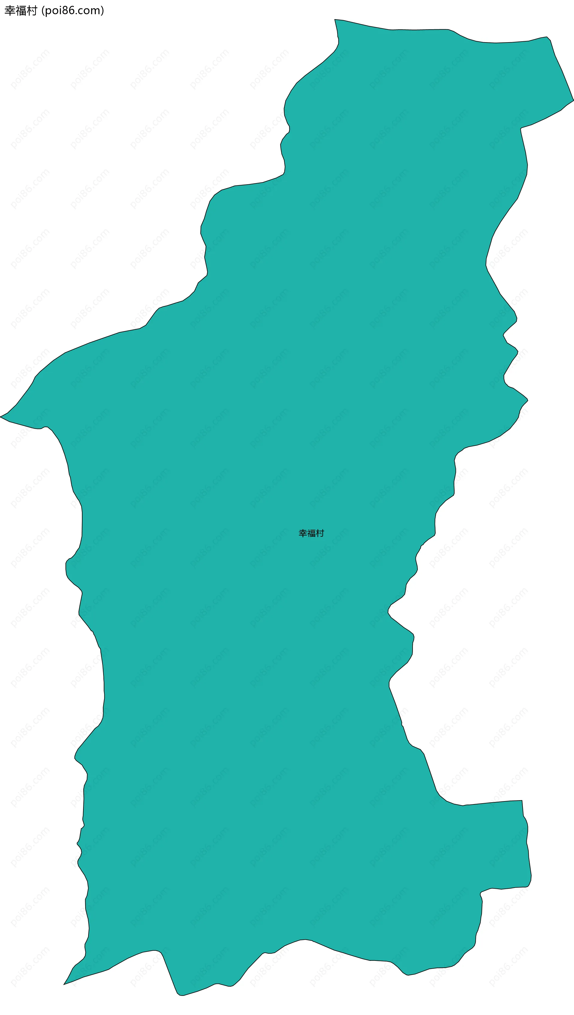 幸福村边界地图