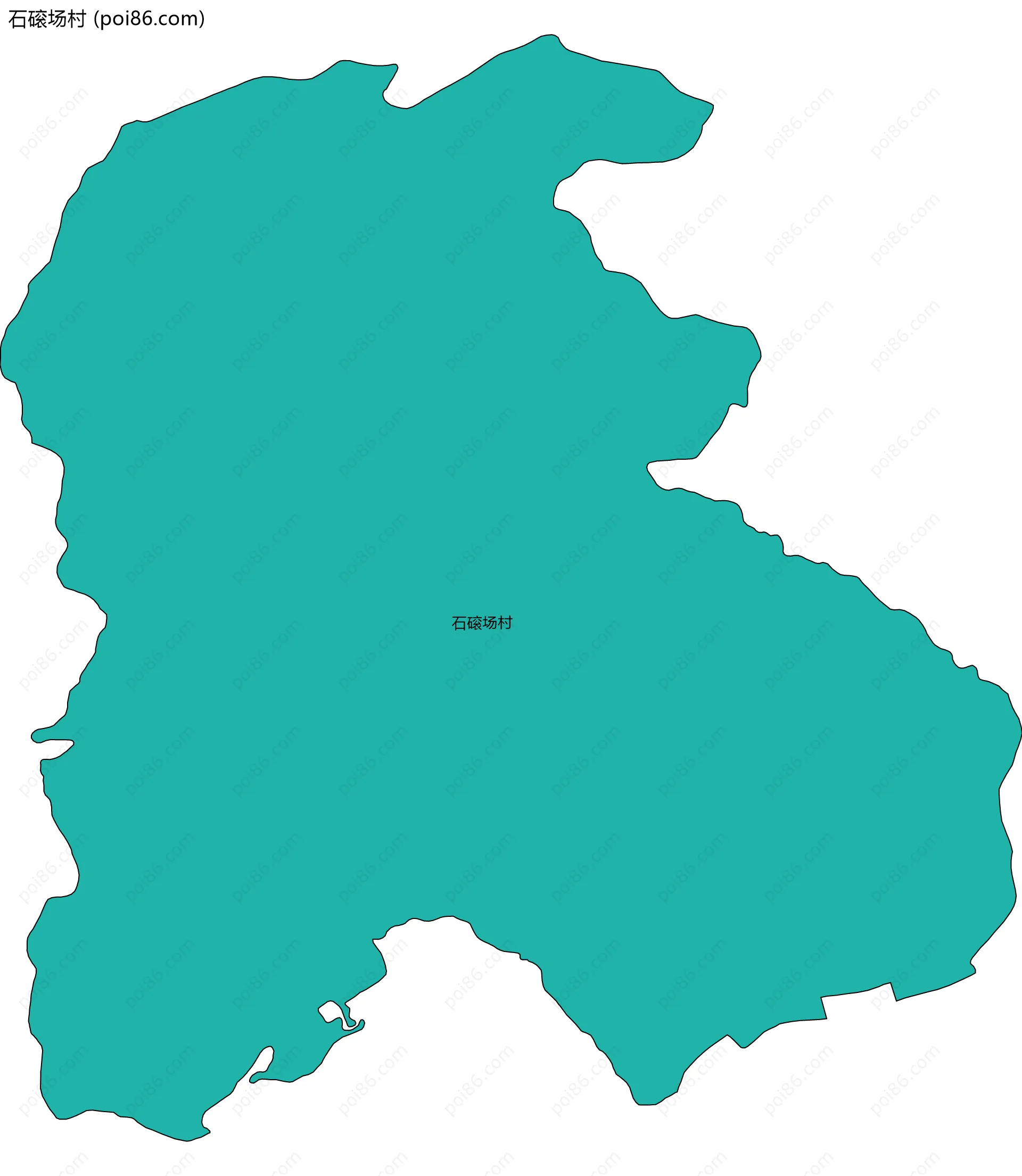 石磙场村边界地图