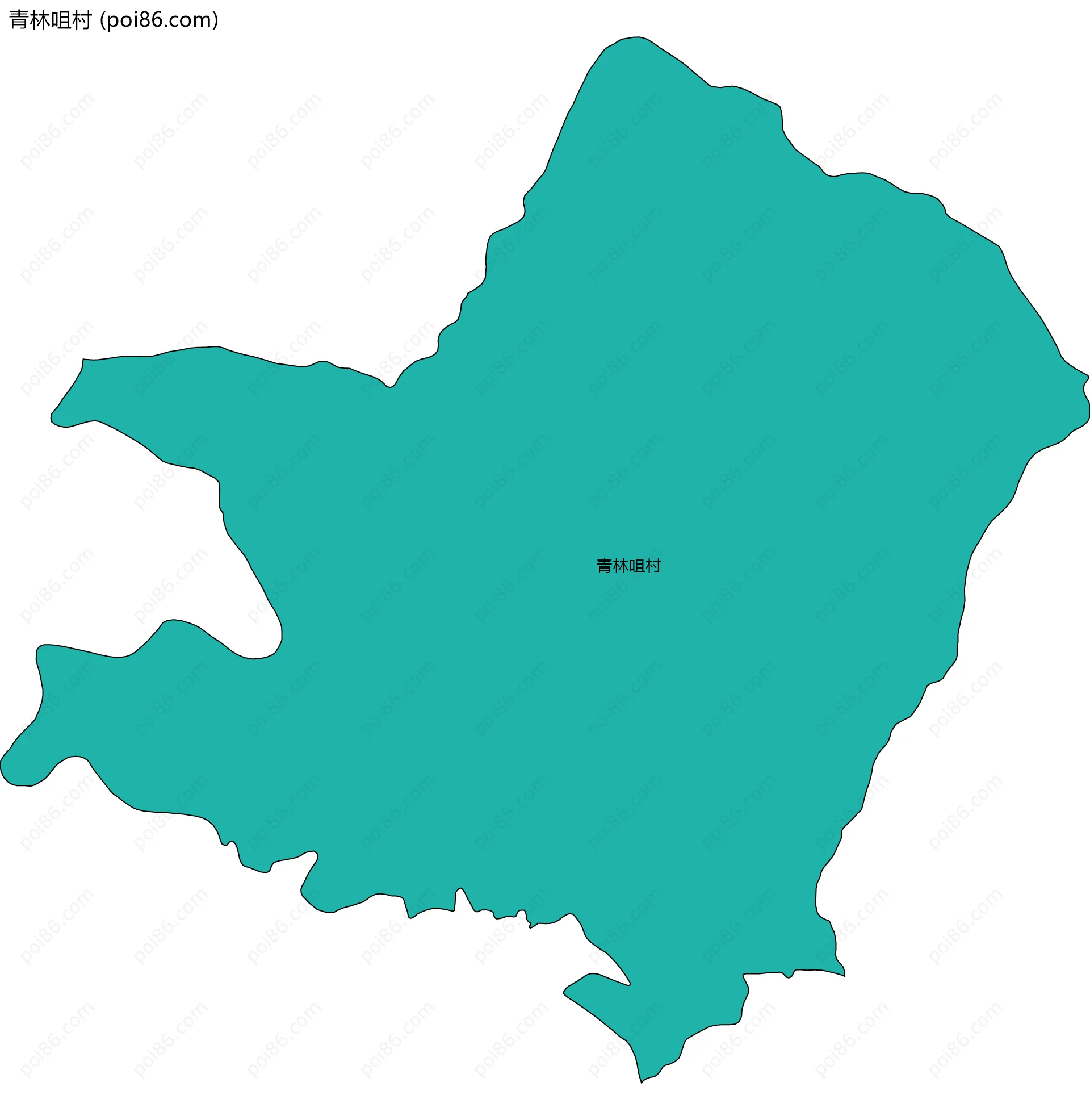 青林咀村边界地图