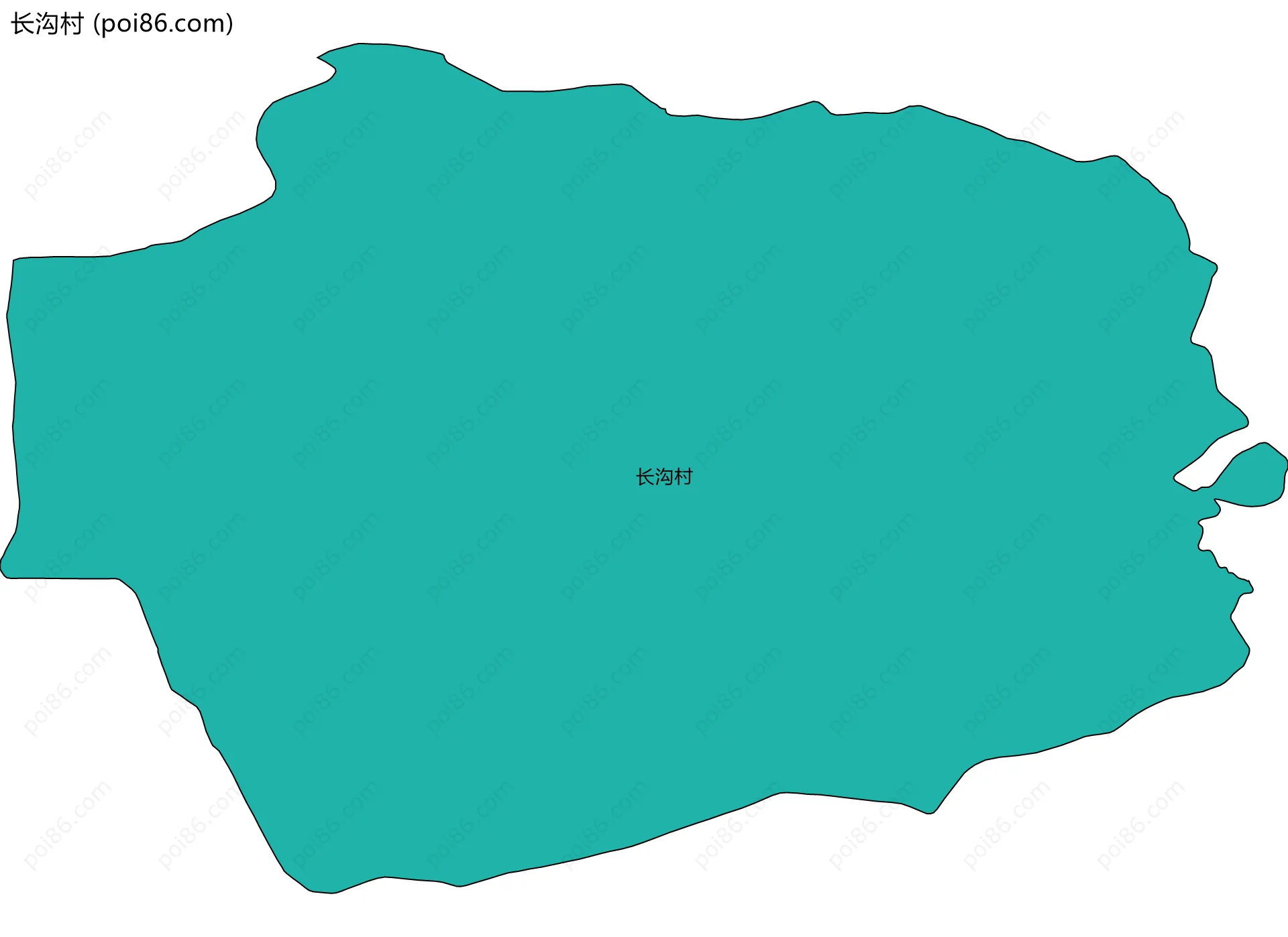 长沟村边界地图