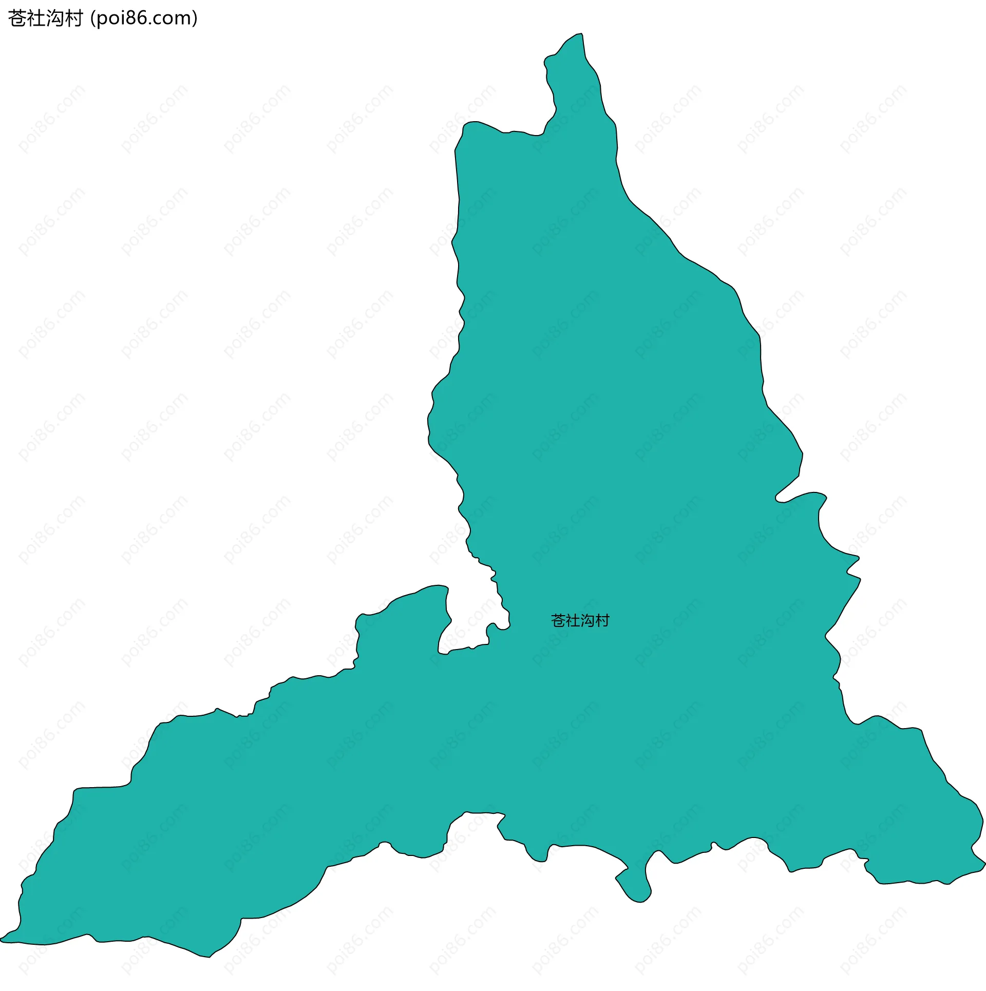 苍社沟村边界地图