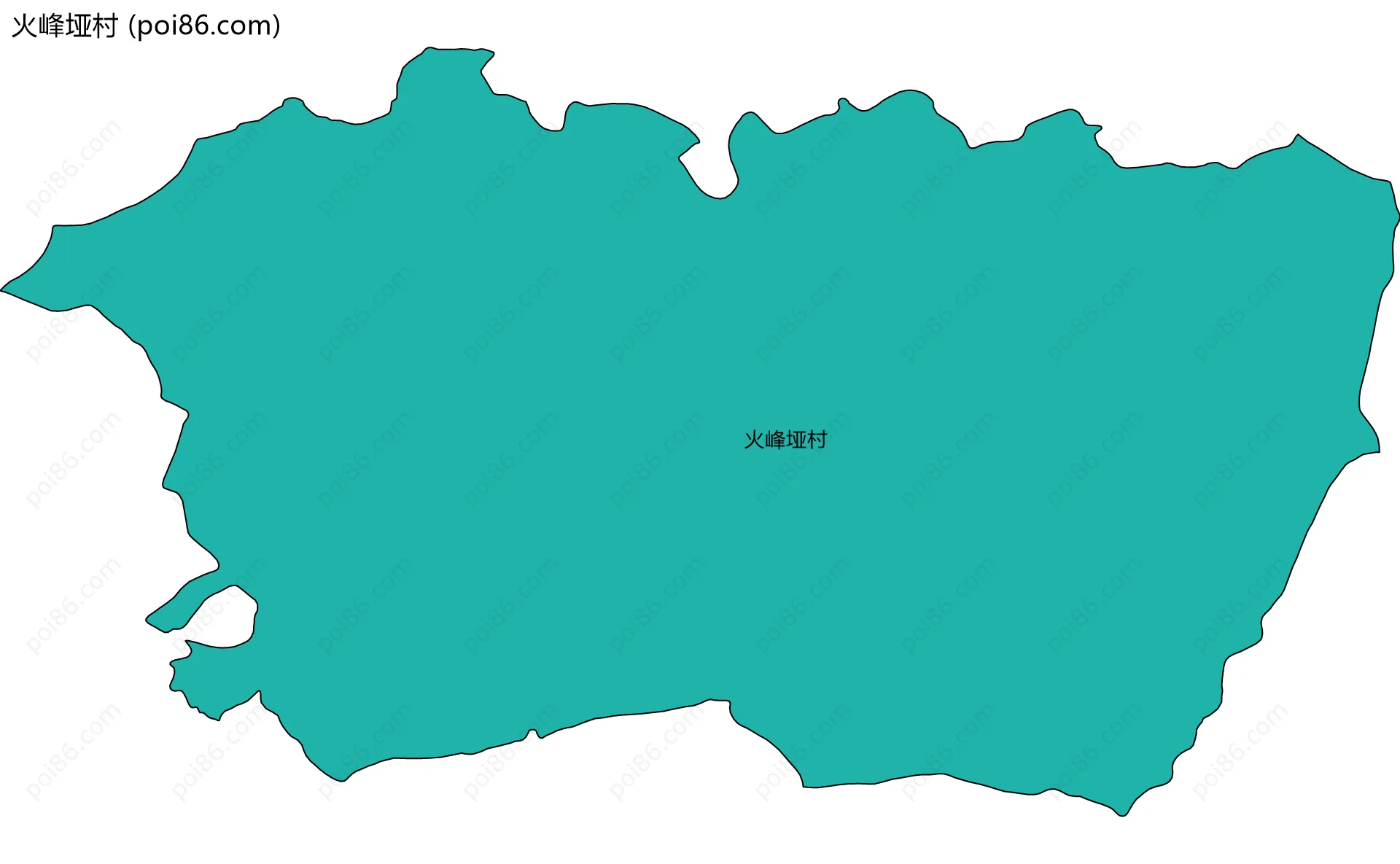 火峰垭村边界地图