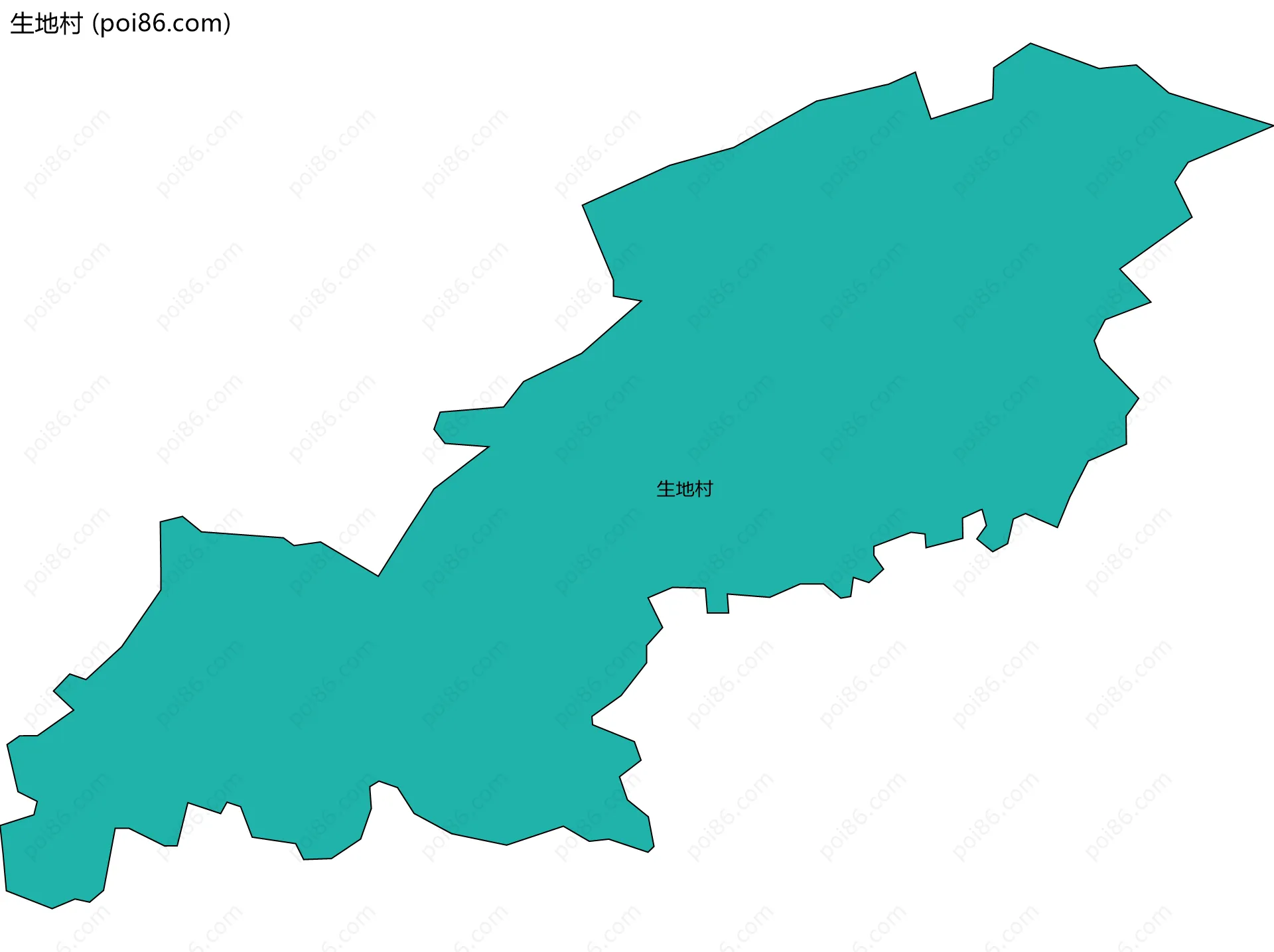 生地村边界地图