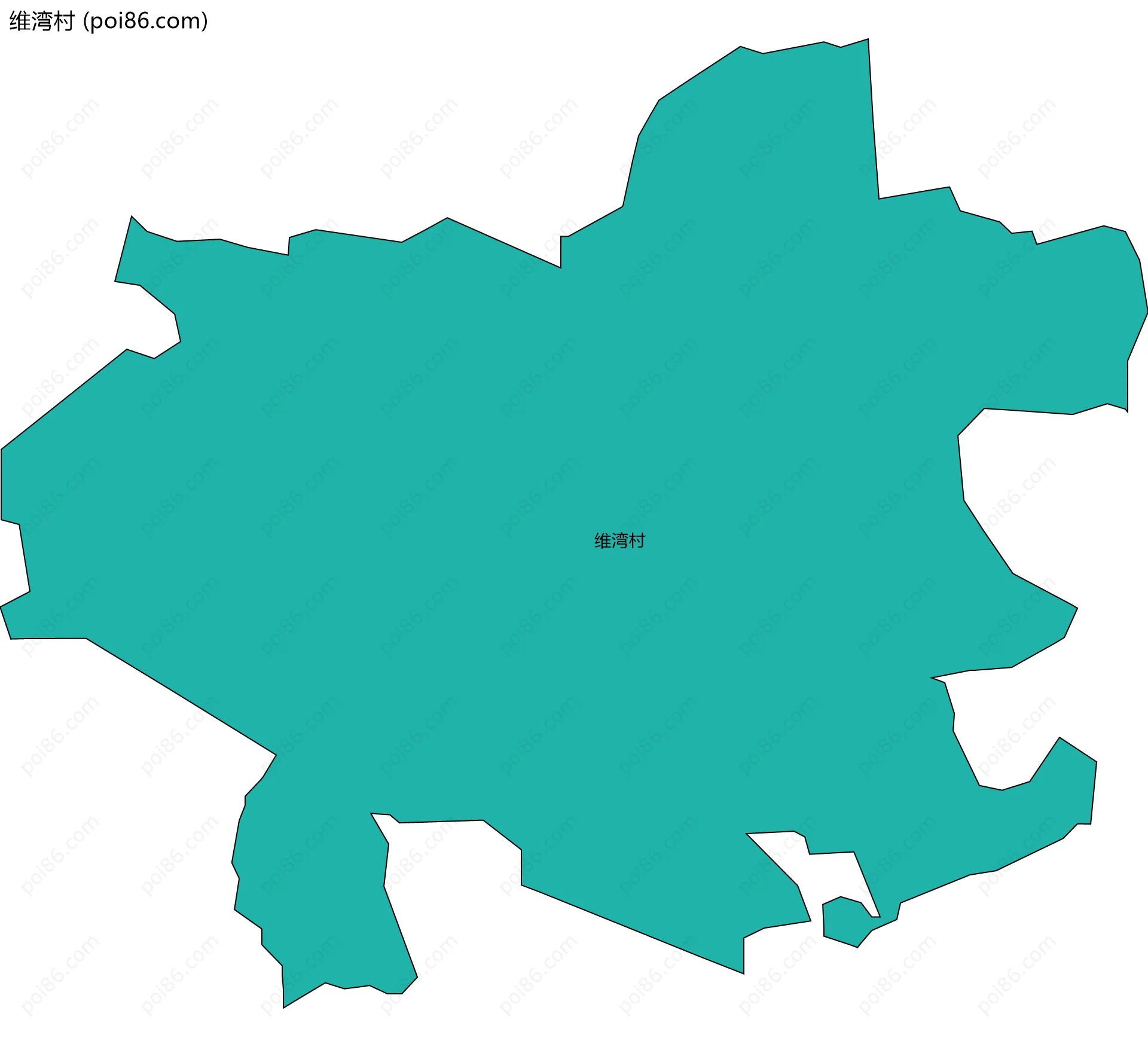 维湾村边界地图