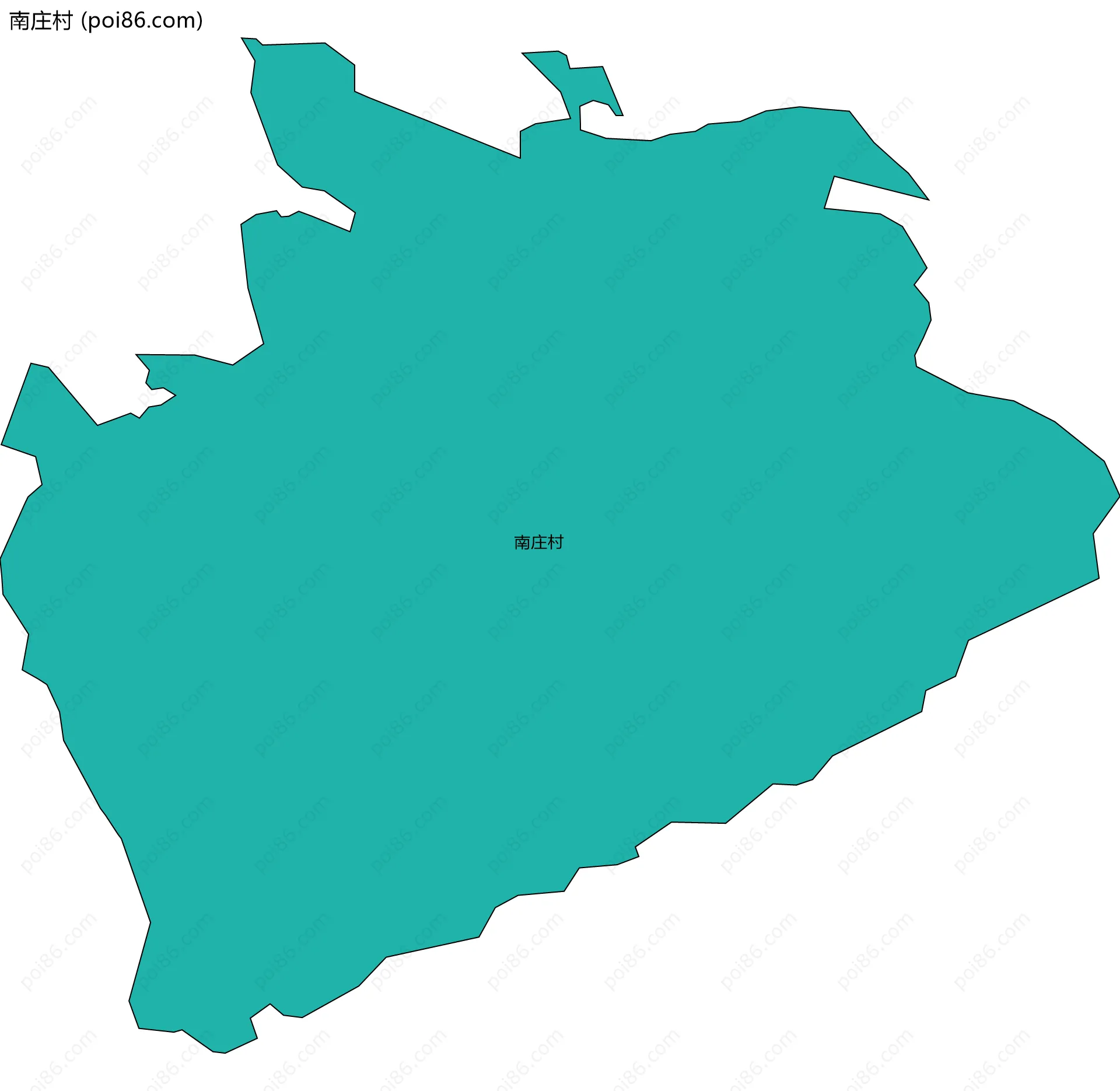 南庄村边界地图