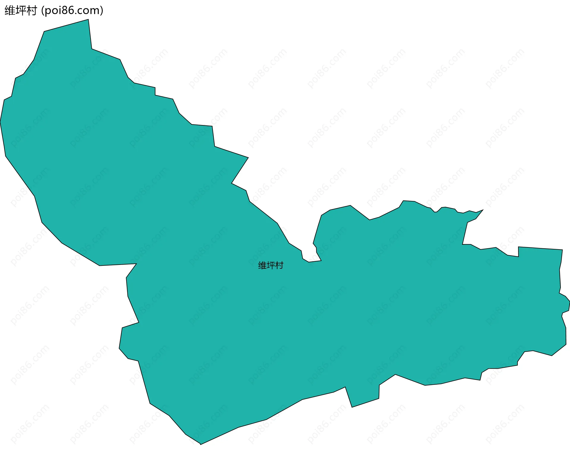 维坪村边界地图