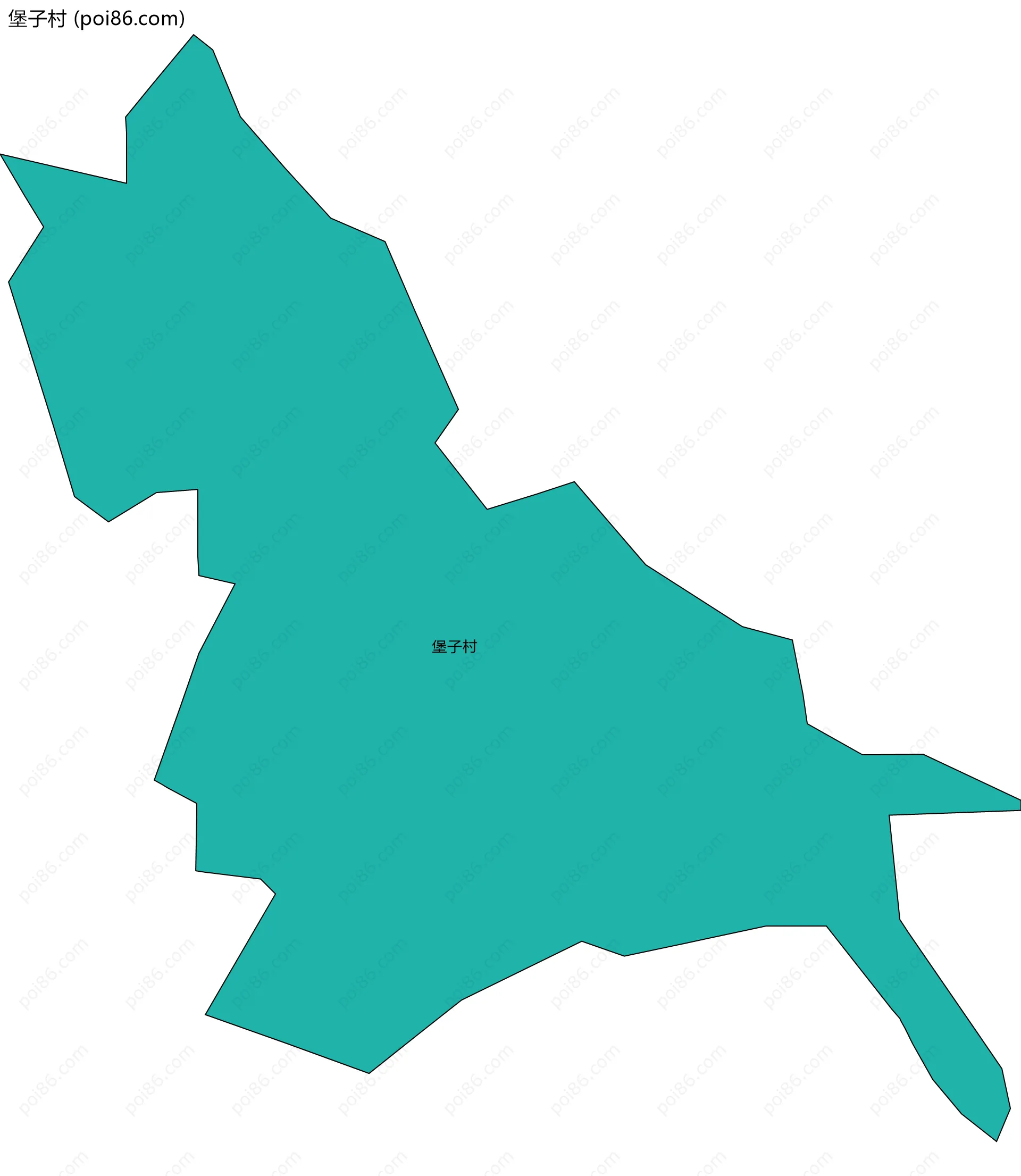 堡子村边界地图