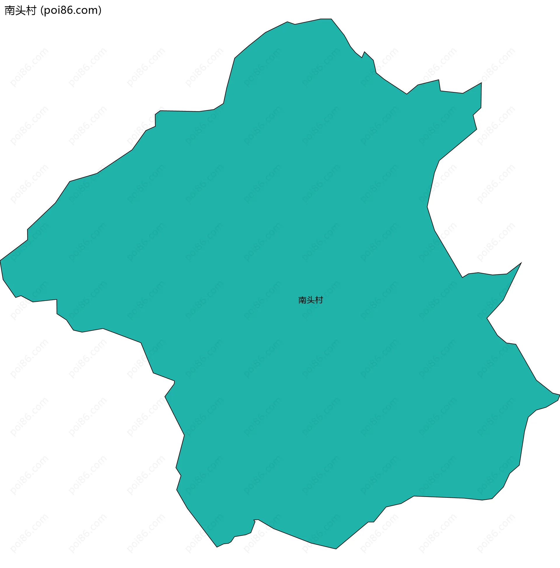 南头村边界地图
